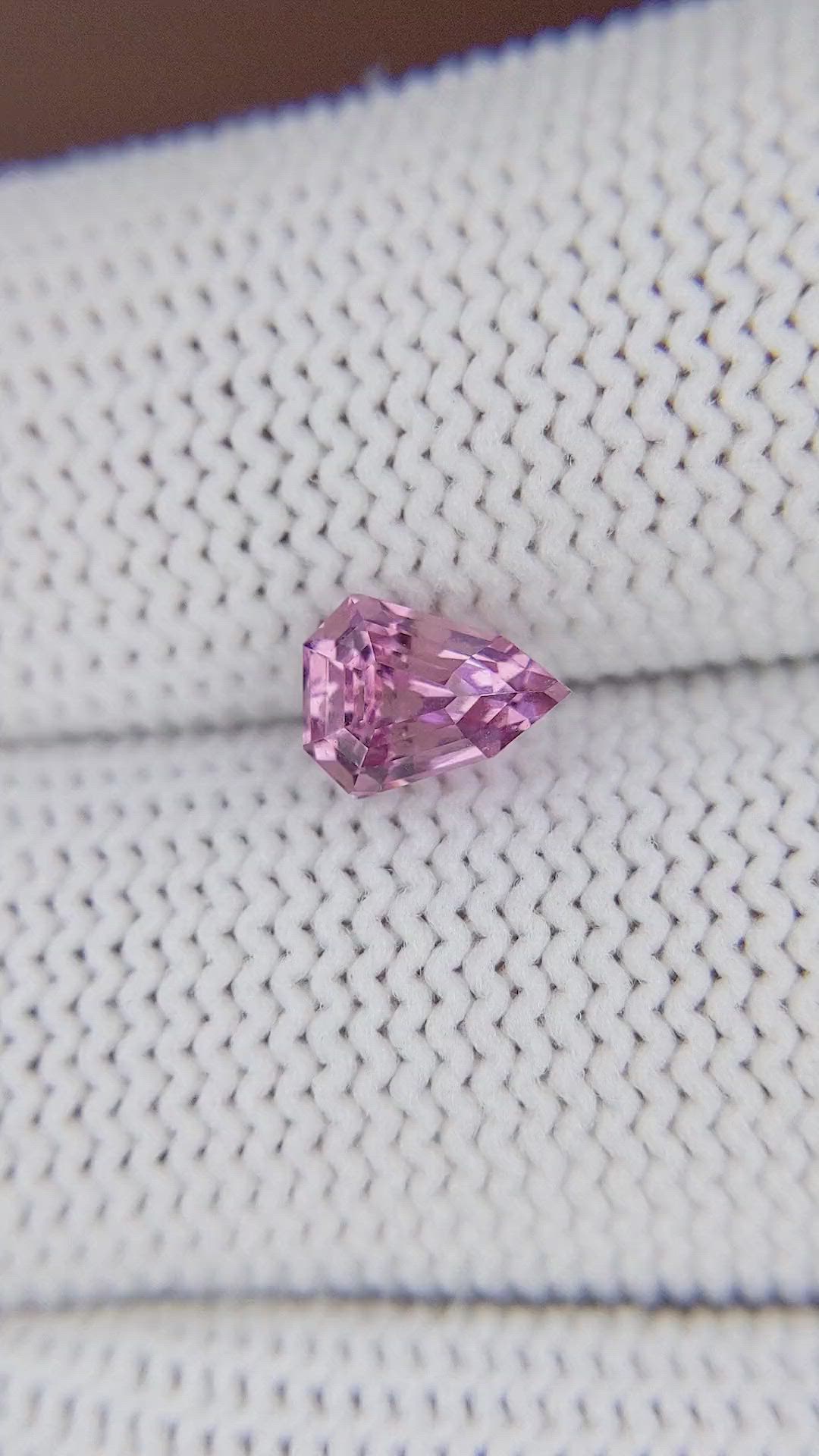 1.14 Ct. Purplish Pink Spinel from Tanzania Size Video