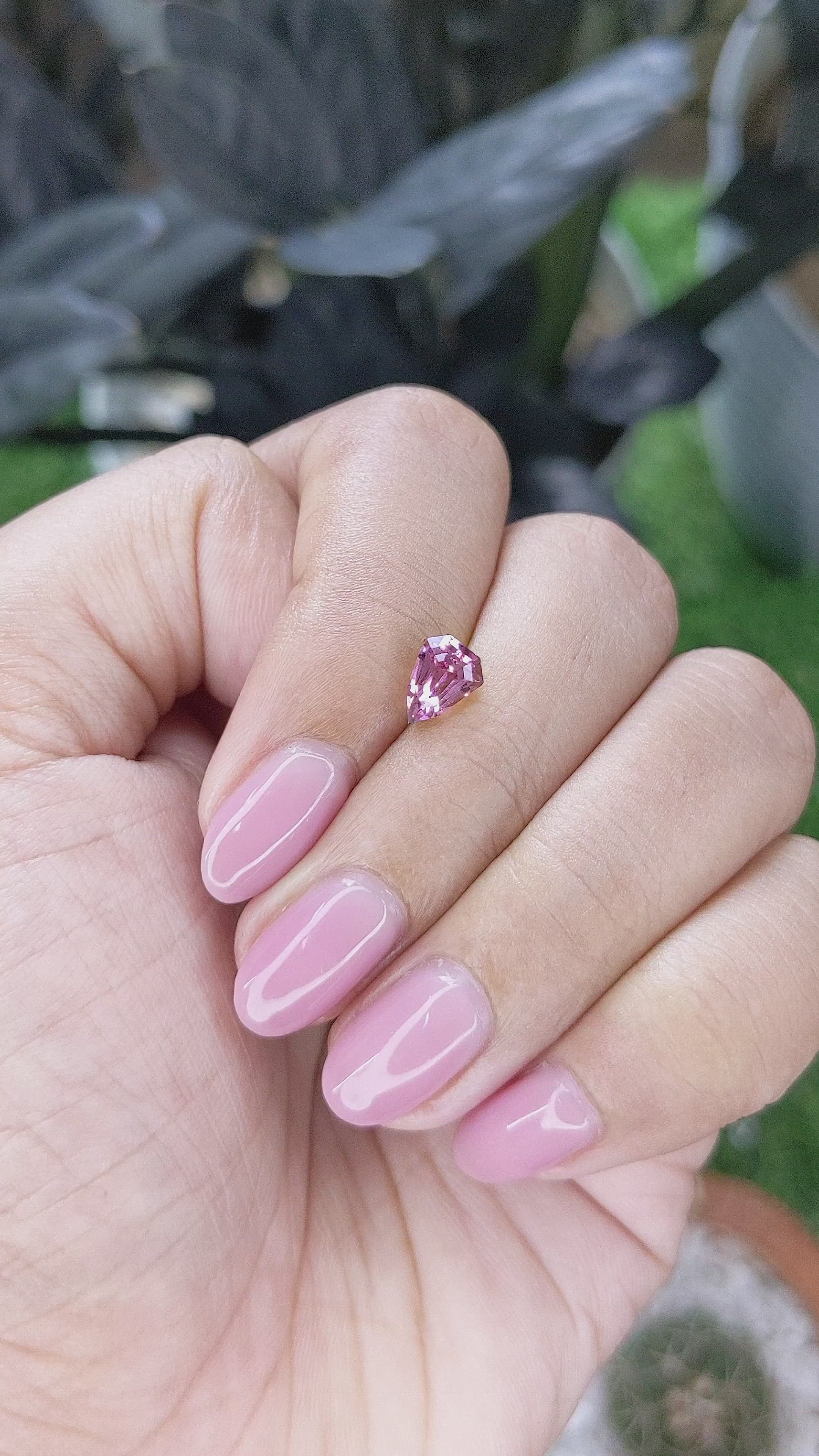 1.14 Ct. Purplish Pink Spinel from Tanzania Size Video