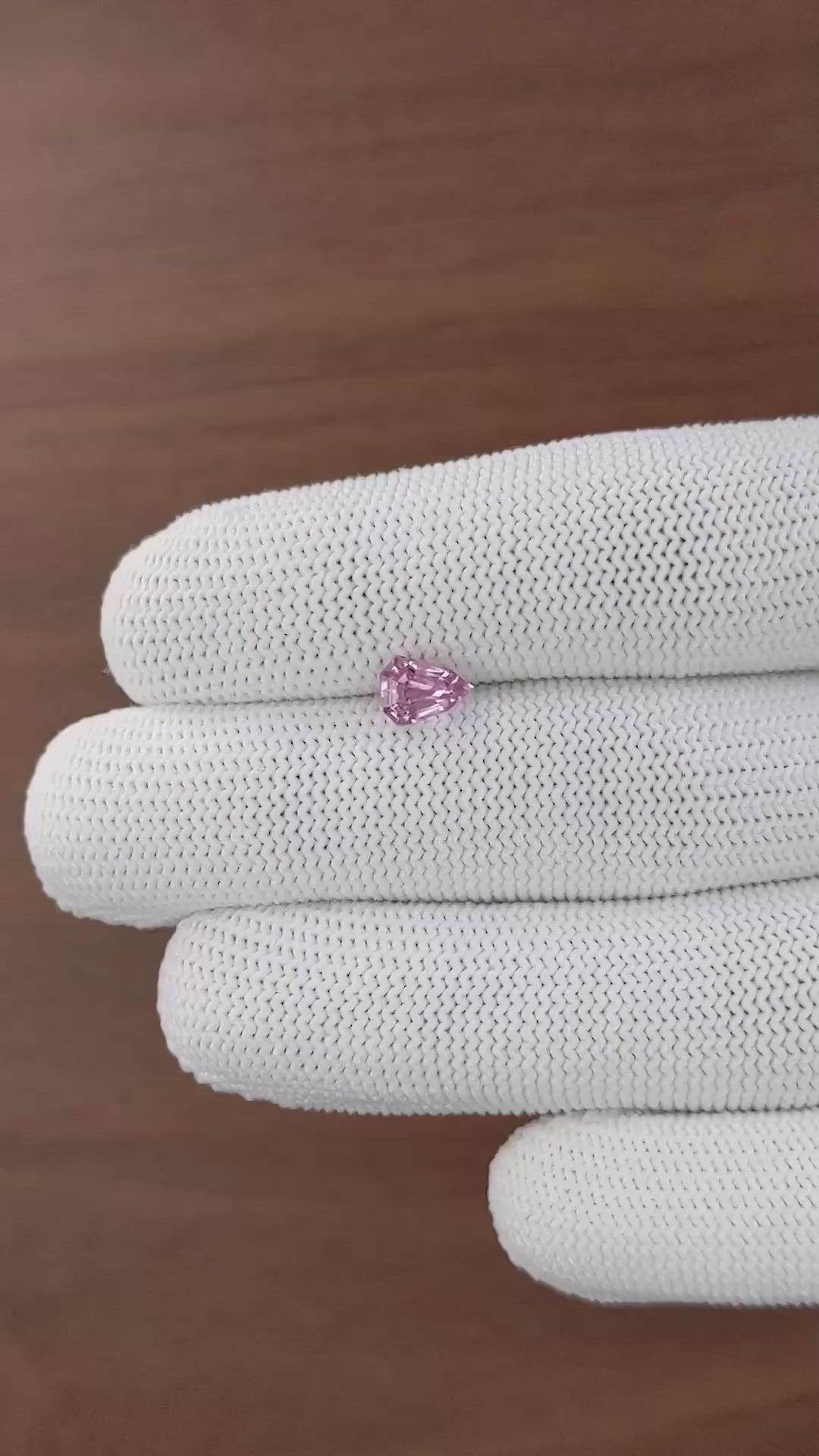 1.14 Ct. Purplish Pink Spinel from Tanzania Size Video