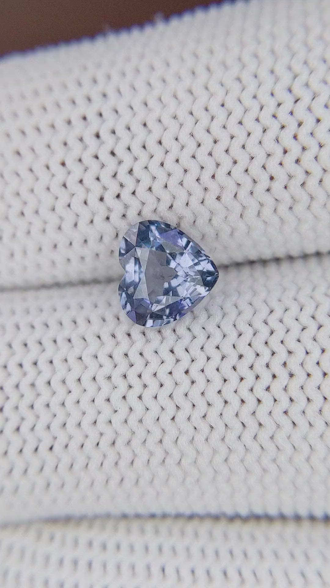 1.24 Ct. Purplish Blue Spinel from Tanzania Size Video