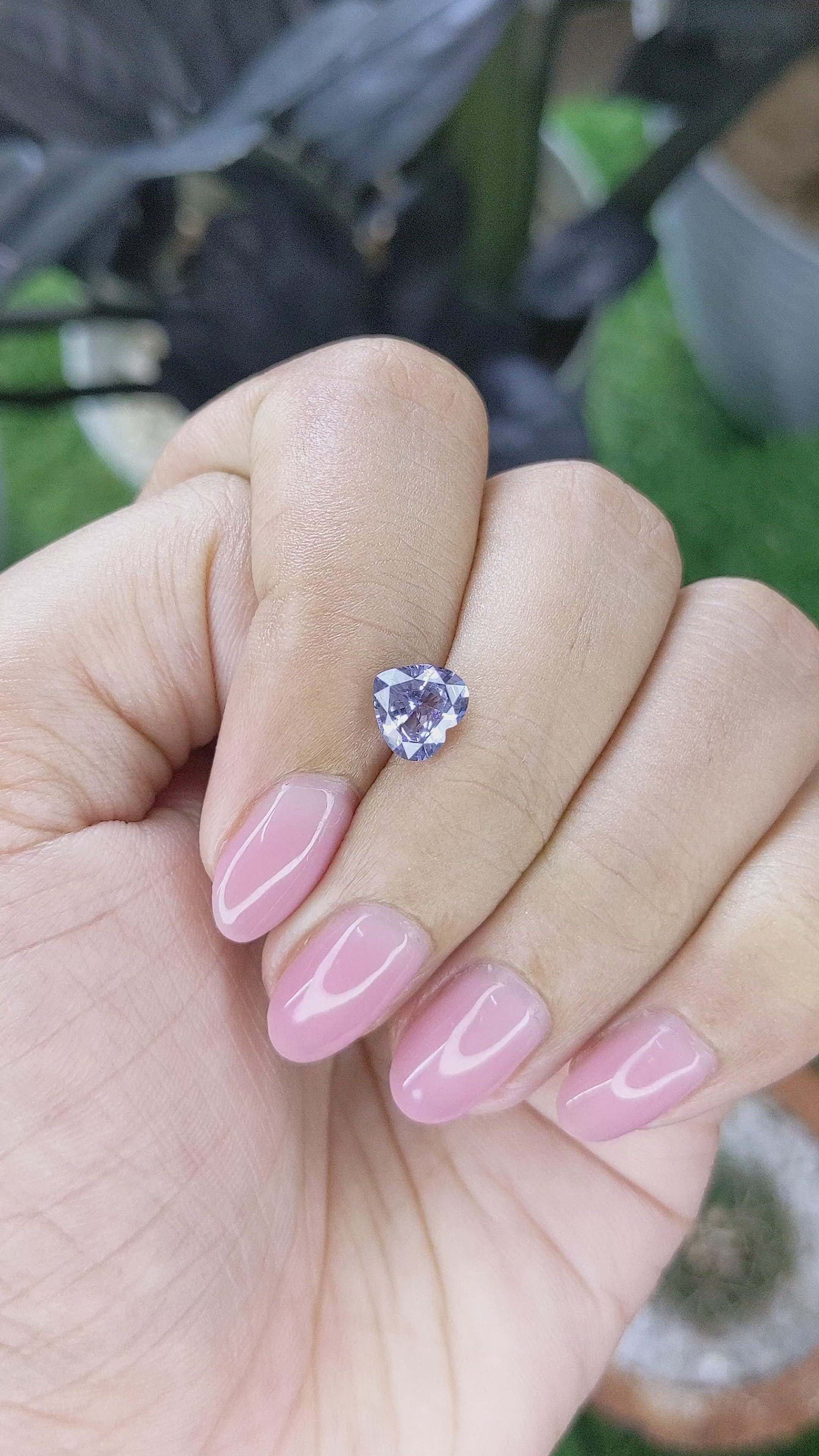 1.24 Ct. Purplish Blue Spinel from Tanzania Size Video