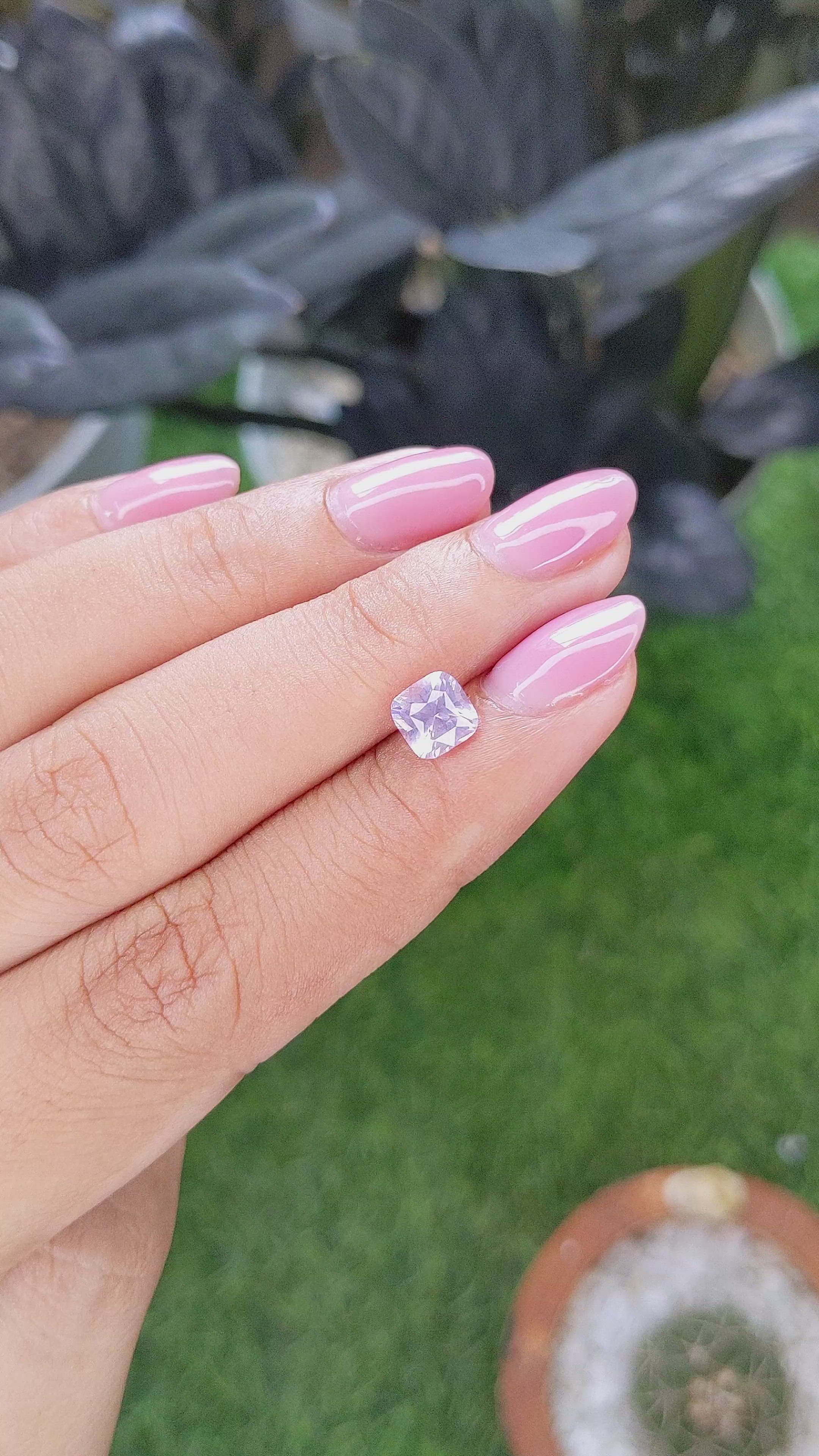 1.15 Ct. Pinkish Purple Spinel from Tanzania Size Video