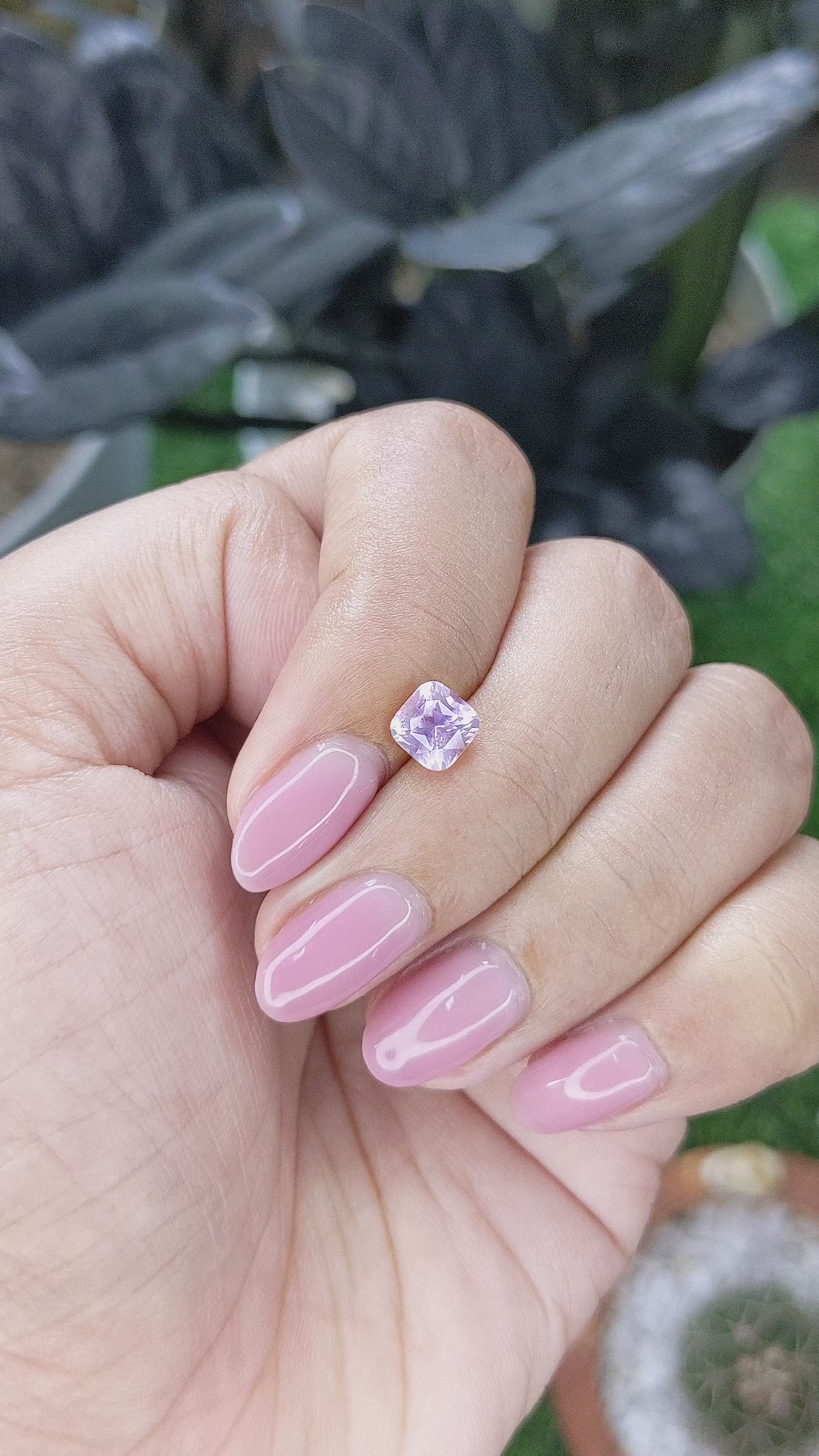 1.15 Ct. Pinkish Purple Spinel from Tanzania Size Video