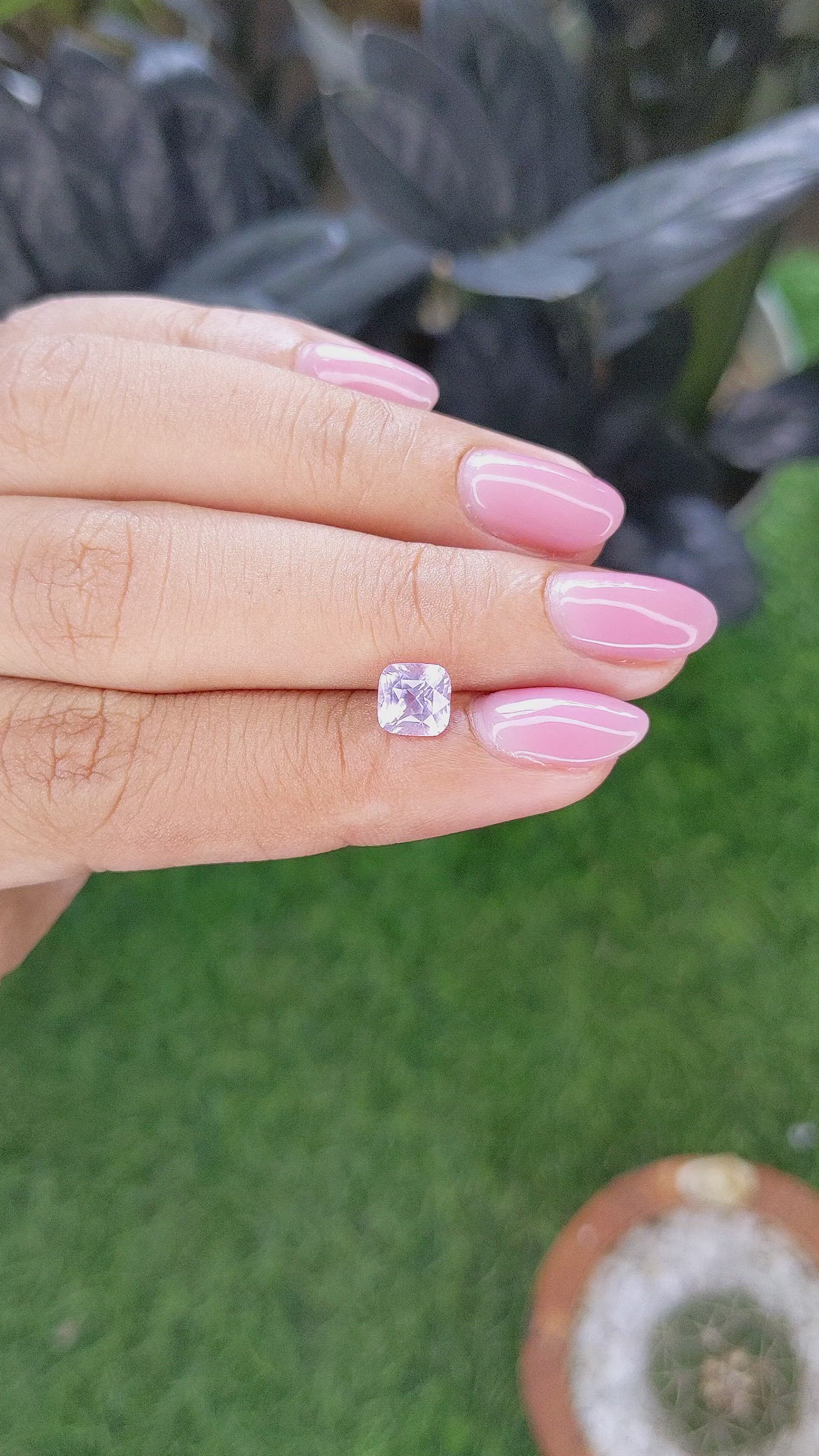 1.15 Ct. Pinkish Purple Spinel from Tanzania Size Video