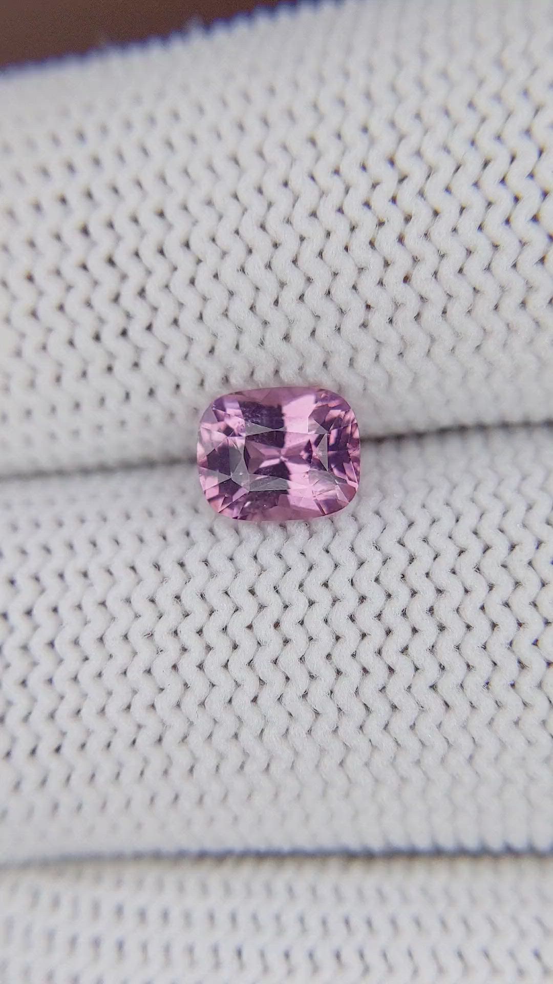 1.18 Ct. Purplish Pink Spinel from Tanzania Size Video