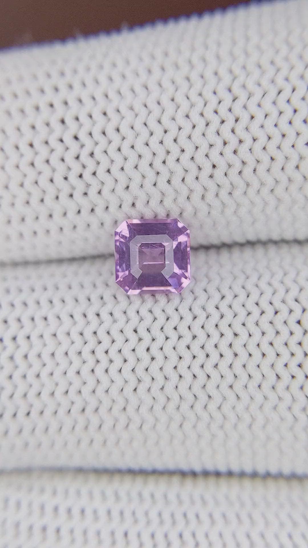 1.06 Ct. Pinkish Purple Spinel from Tanzania Size Video