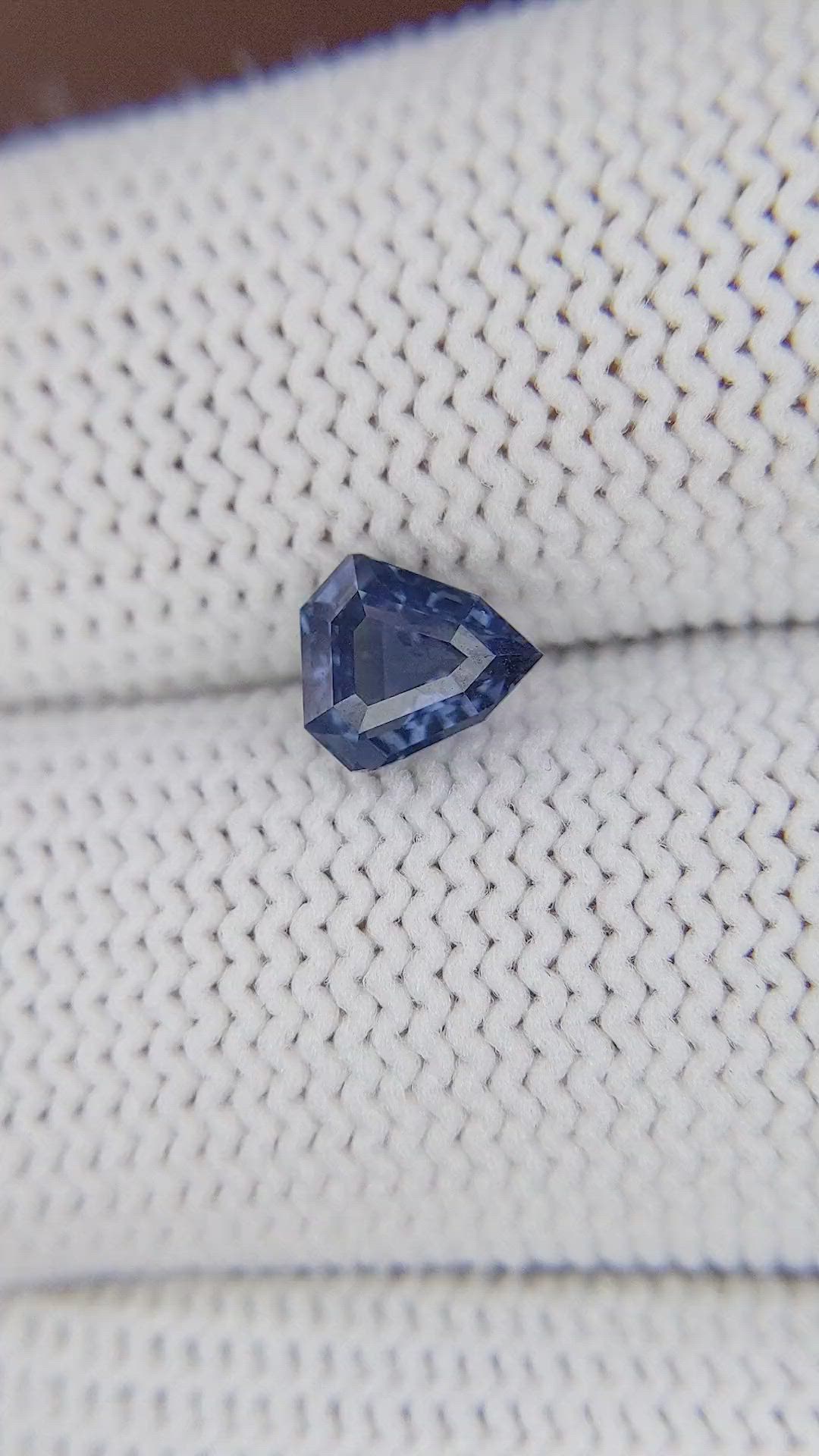 1.02 Ct. Purplish Blue Spinel from Tanzania Size Video