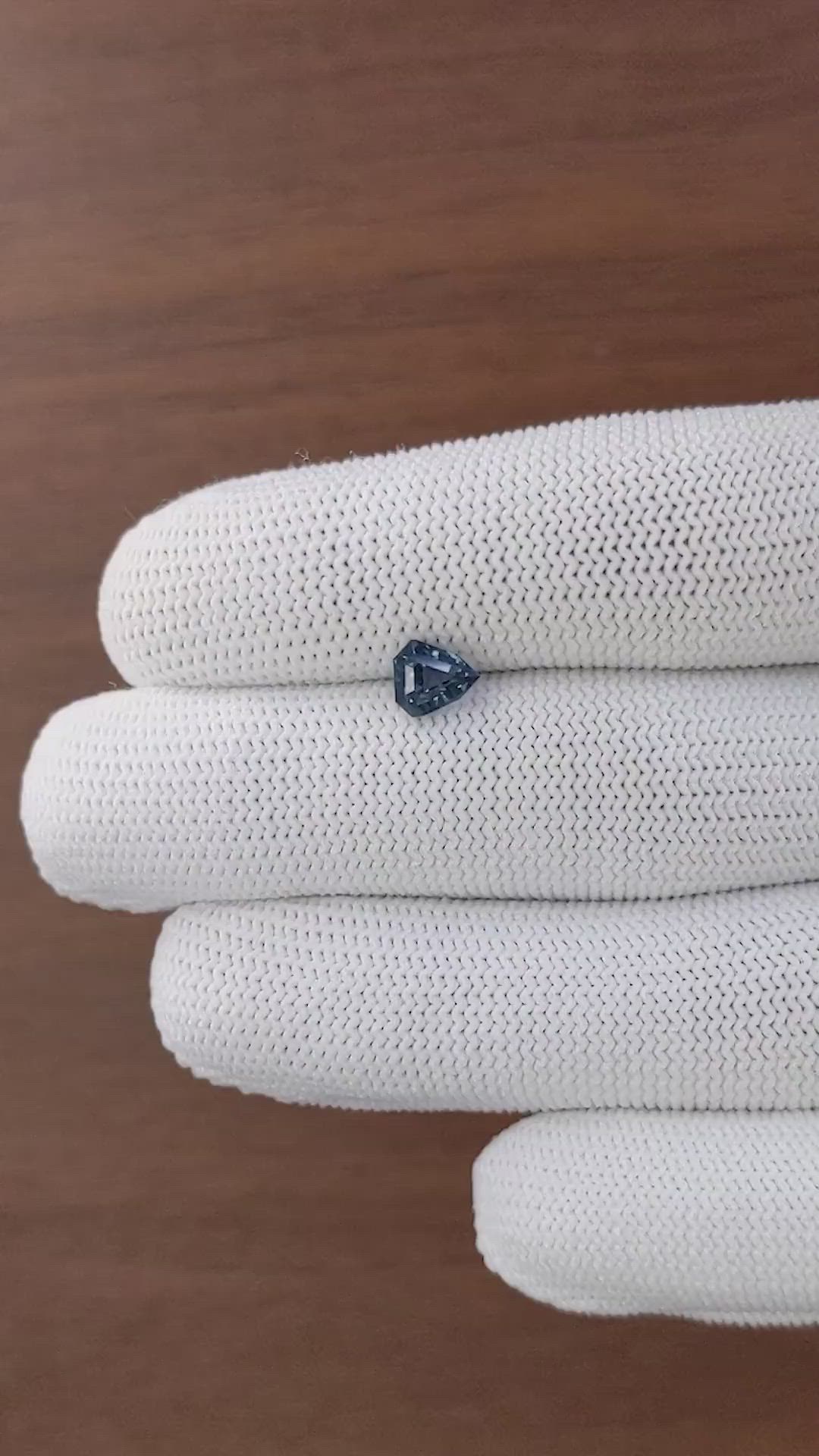 1.02 Ct. Purplish Blue Spinel from Tanzania Size Video