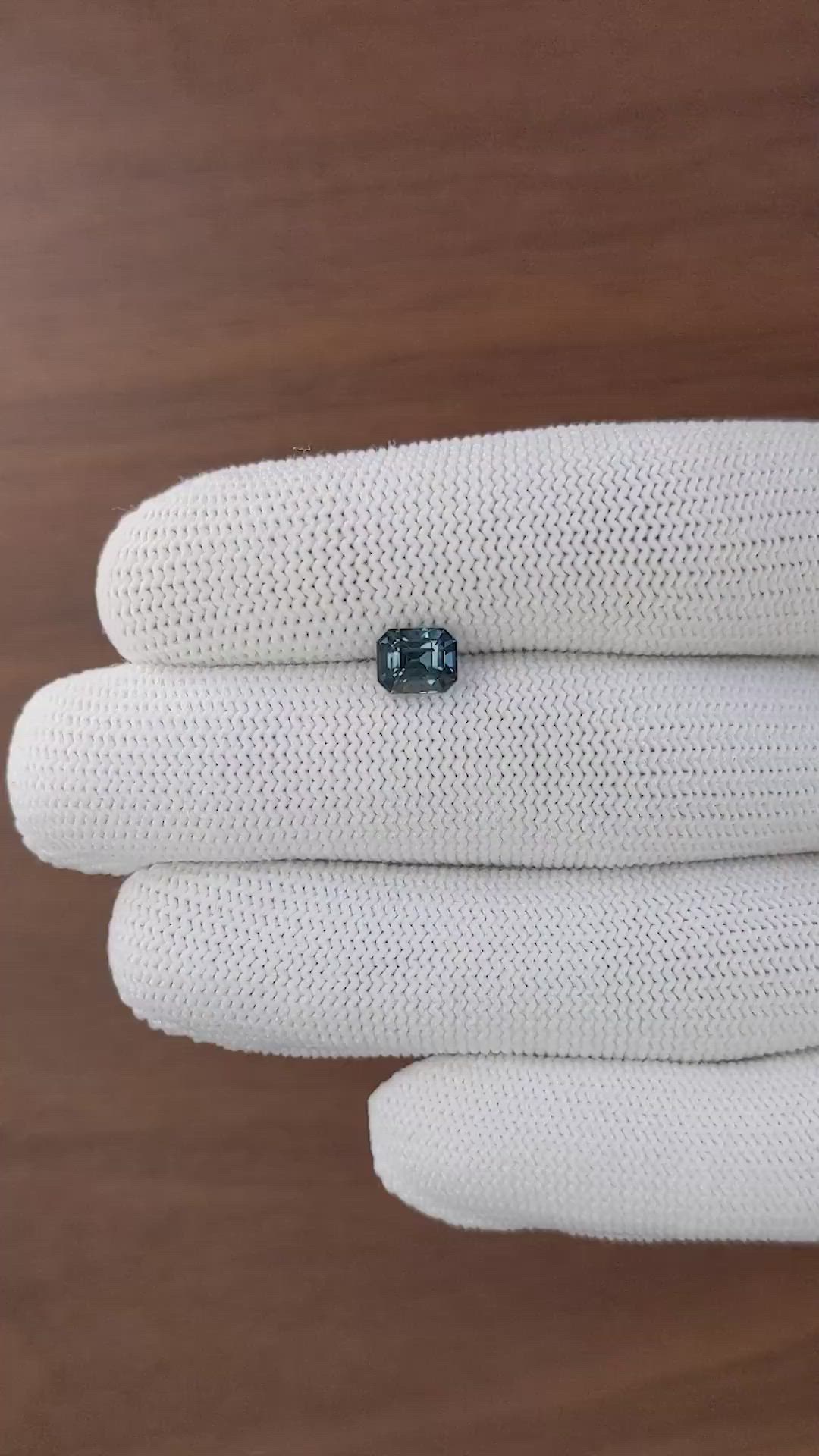 1.53 Ct. Greyish Blue Spinel from Tanzania Size Video