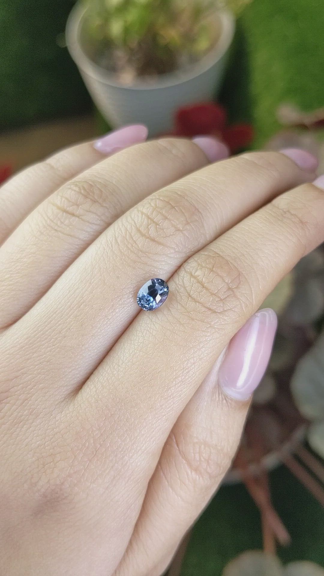 1.18 Ct. Blue Spinel from Ceylon (Sri Lanka) Size Video