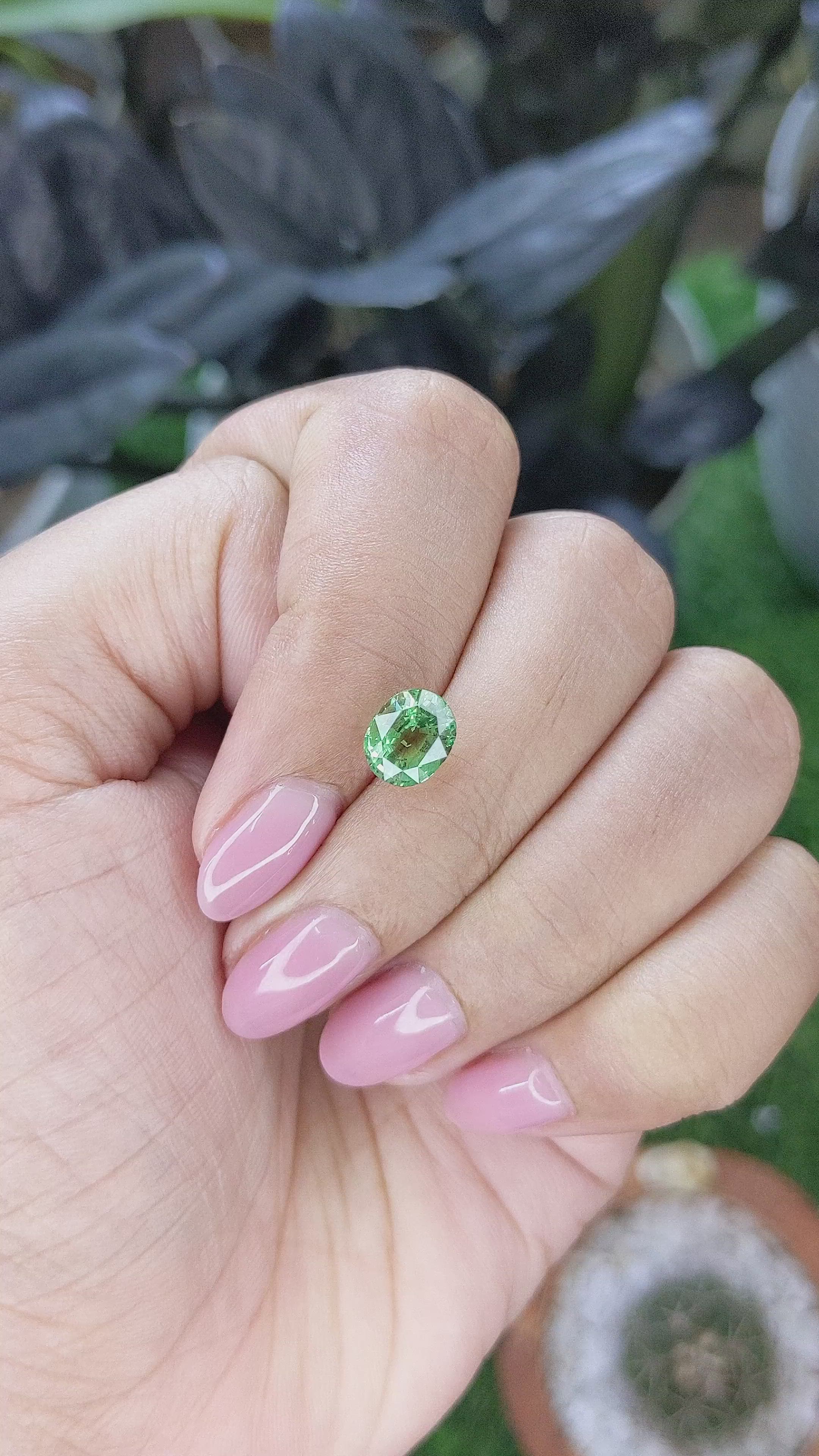 2.14 Ct. Green Kornerupine from Tanzania Size Video