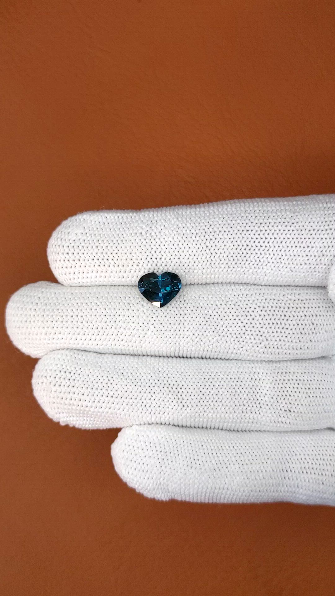 2.51 Ct. Greenish Blue Spinel from Ceylon (Sri Lanka) Size Video