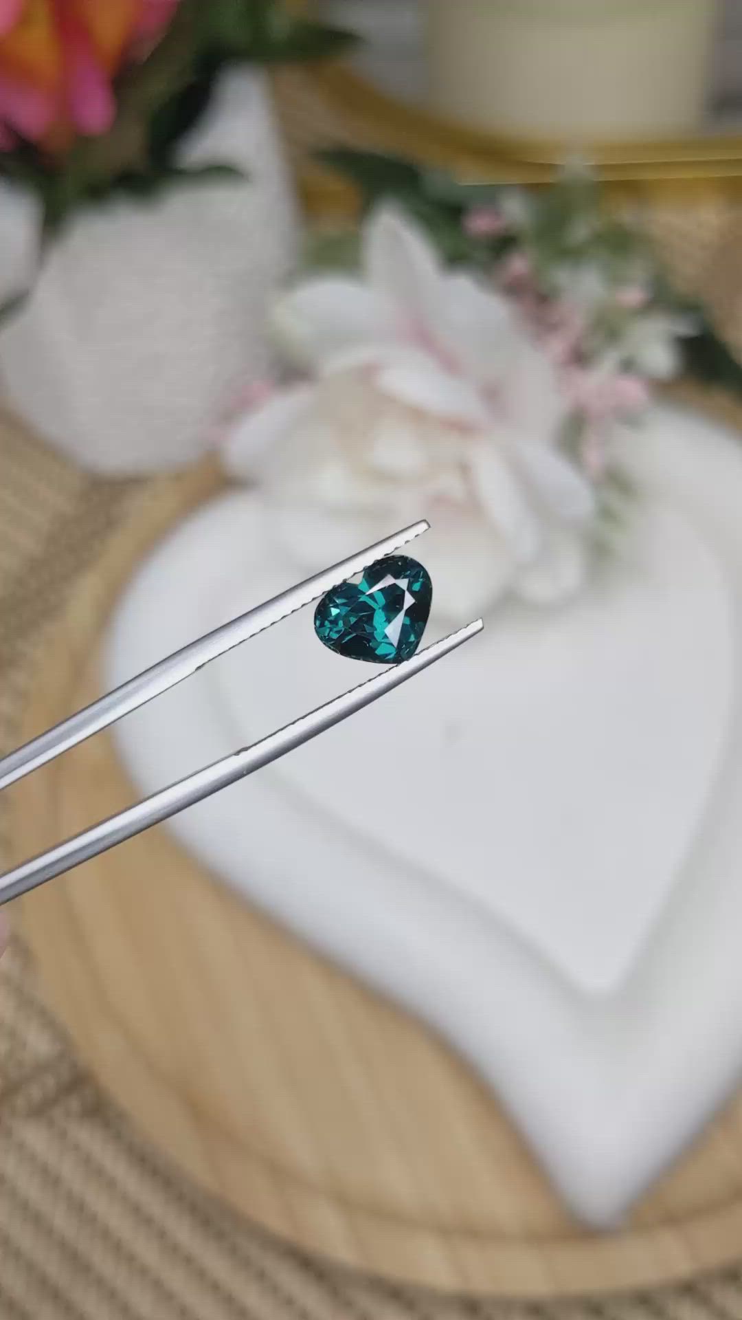 2.51 Ct. Greenish Blue Spinel from Ceylon (Sri Lanka) Size Video