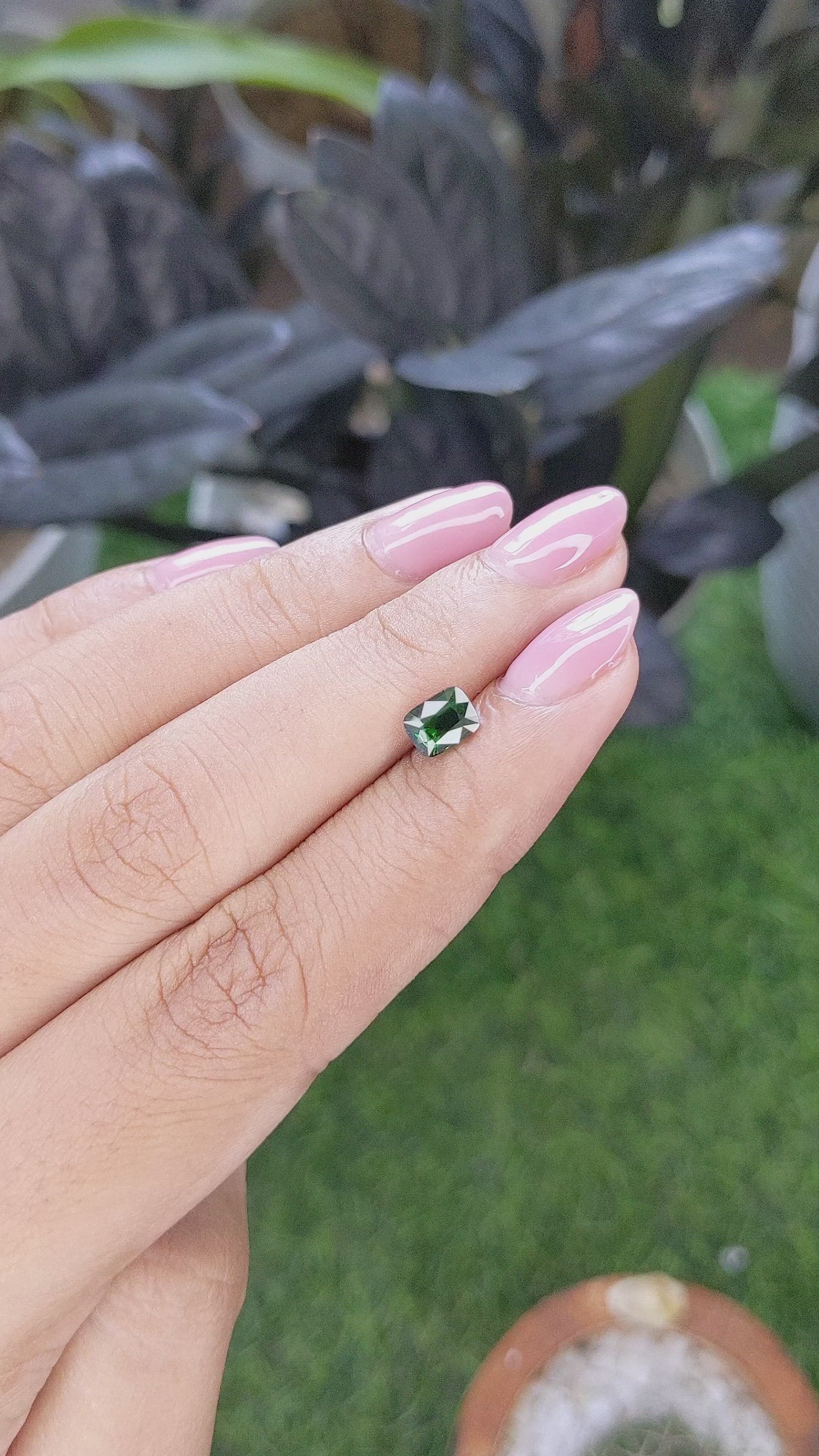 1.03 Ct. Tsavorite Garnet from Tanzania Size Video