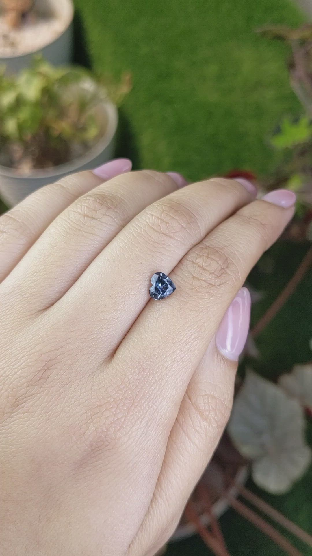 1.16 Ct. Greyish Blue Spinel from Ceylon (Sri Lanka) Size Video
