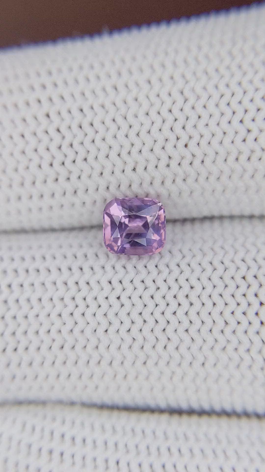 1.15 Ct. Purplish Pink Spinel from Tanzania Size Video
