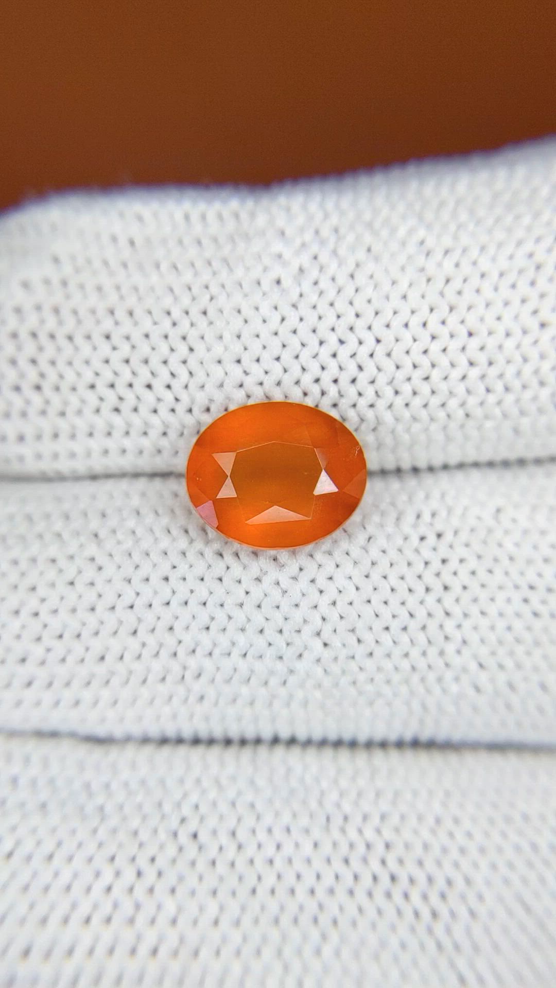 3.03 Ct. Orange Spessartite Garnet from Madagascar Size Video