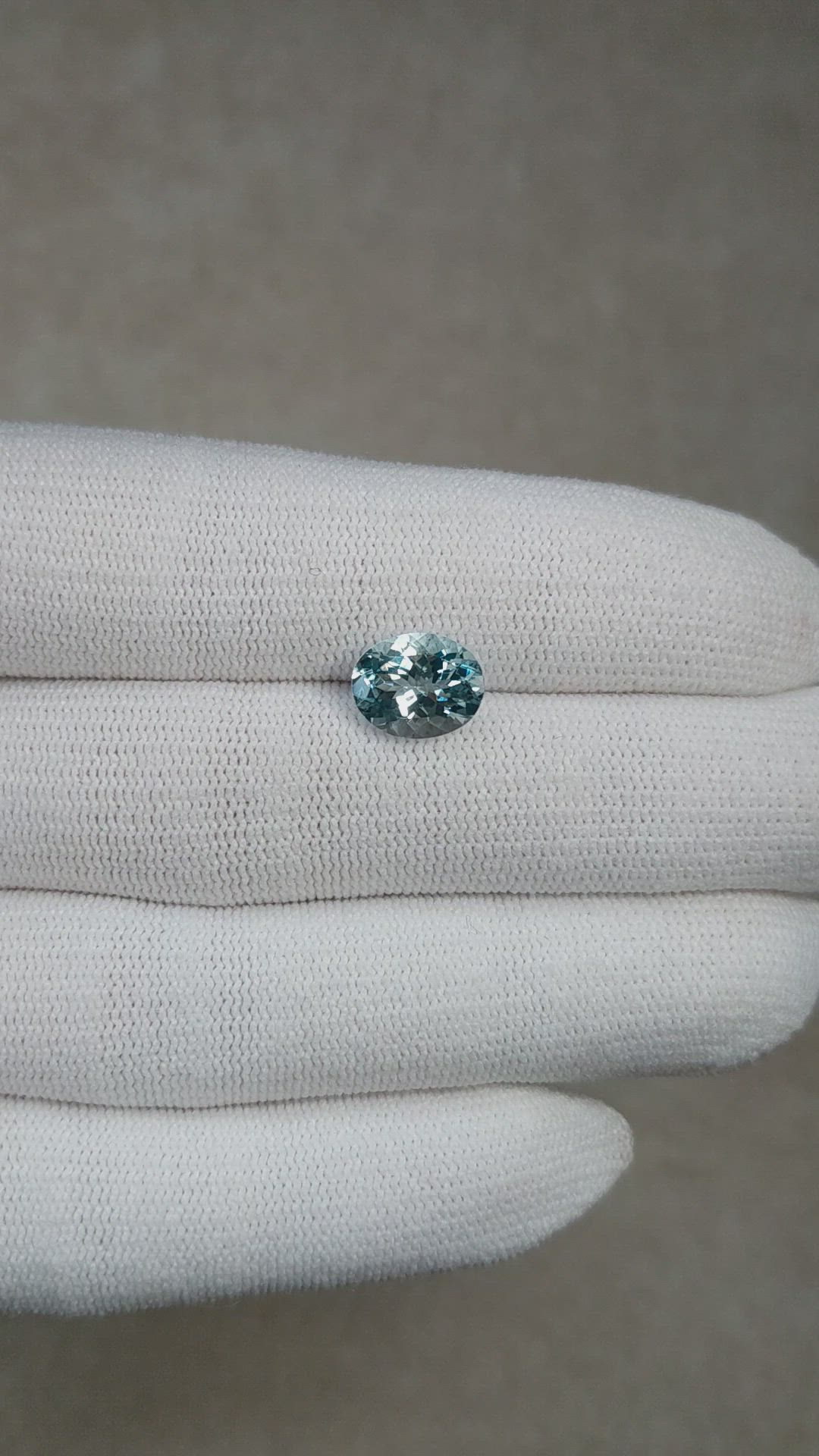 2.51 Ct. Blue Aquamarine from Brazil Size Video