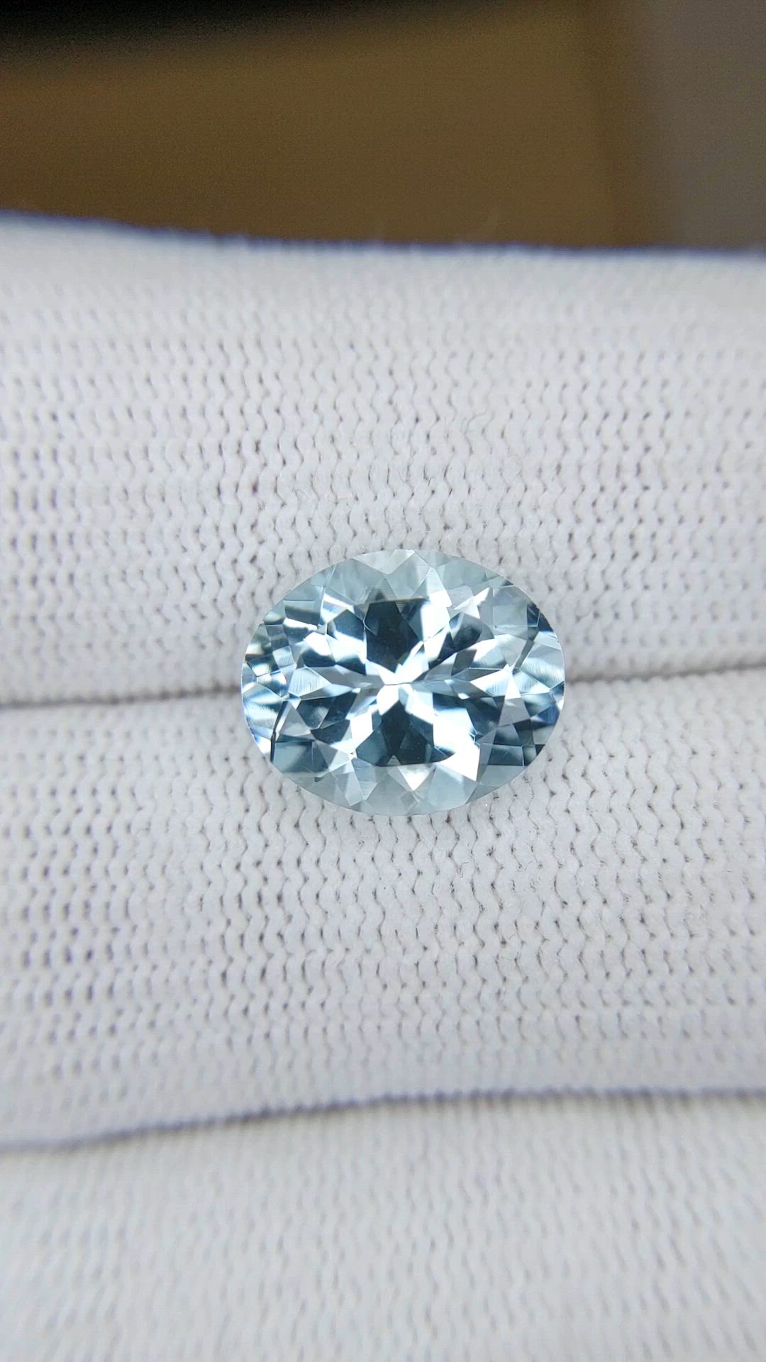 4.00 Ct. Blue Aquamarine from Brazil Size Video