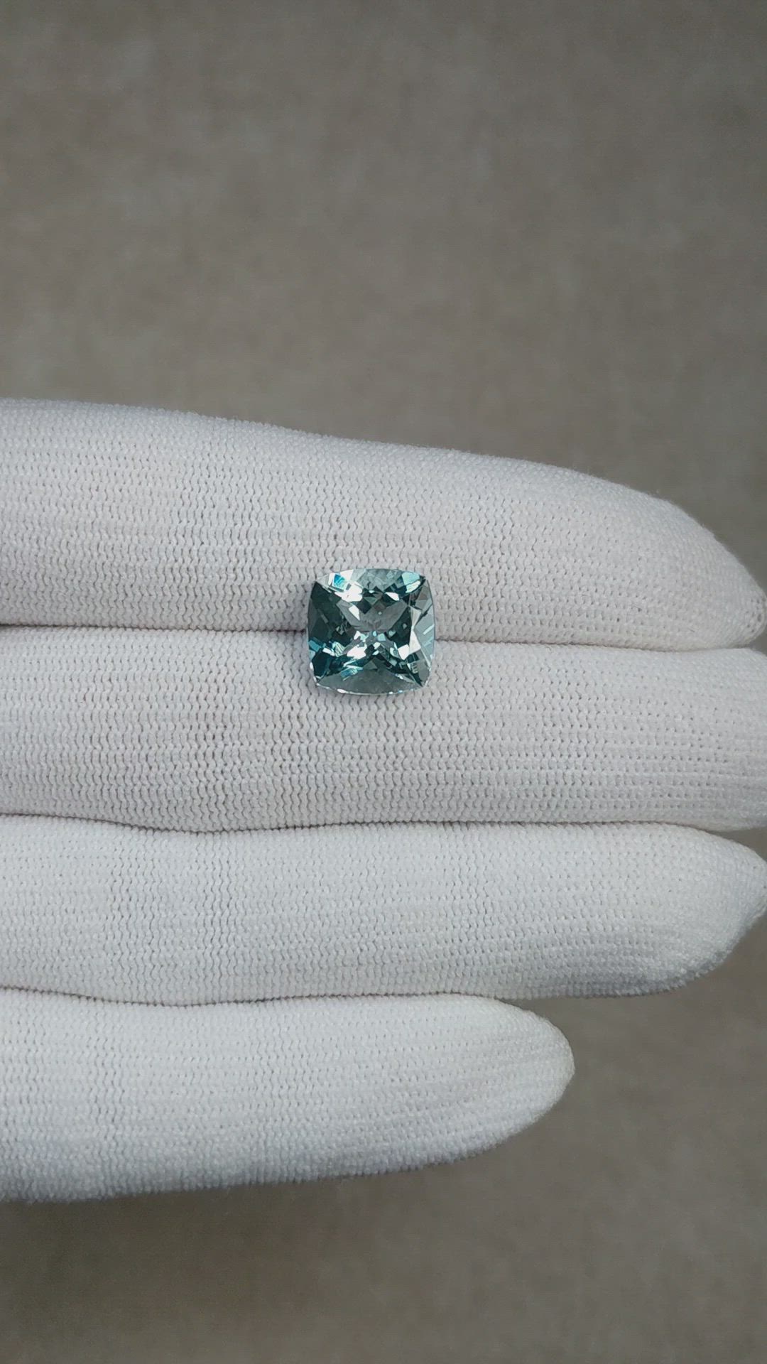 4.45 Ct. Blue Aquamarine from Brazil Size Video