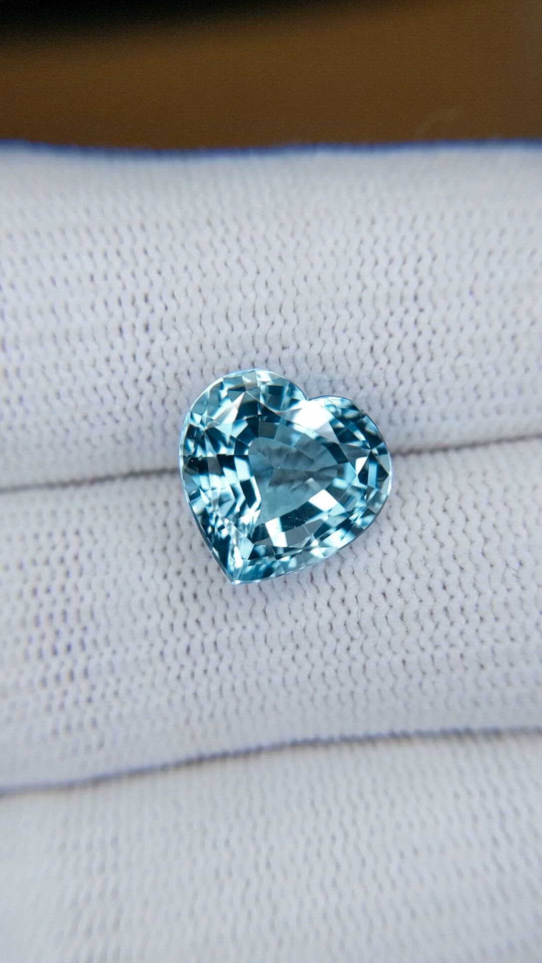 4.55 Ct. Blue Aquamarine from Brazil Size Video