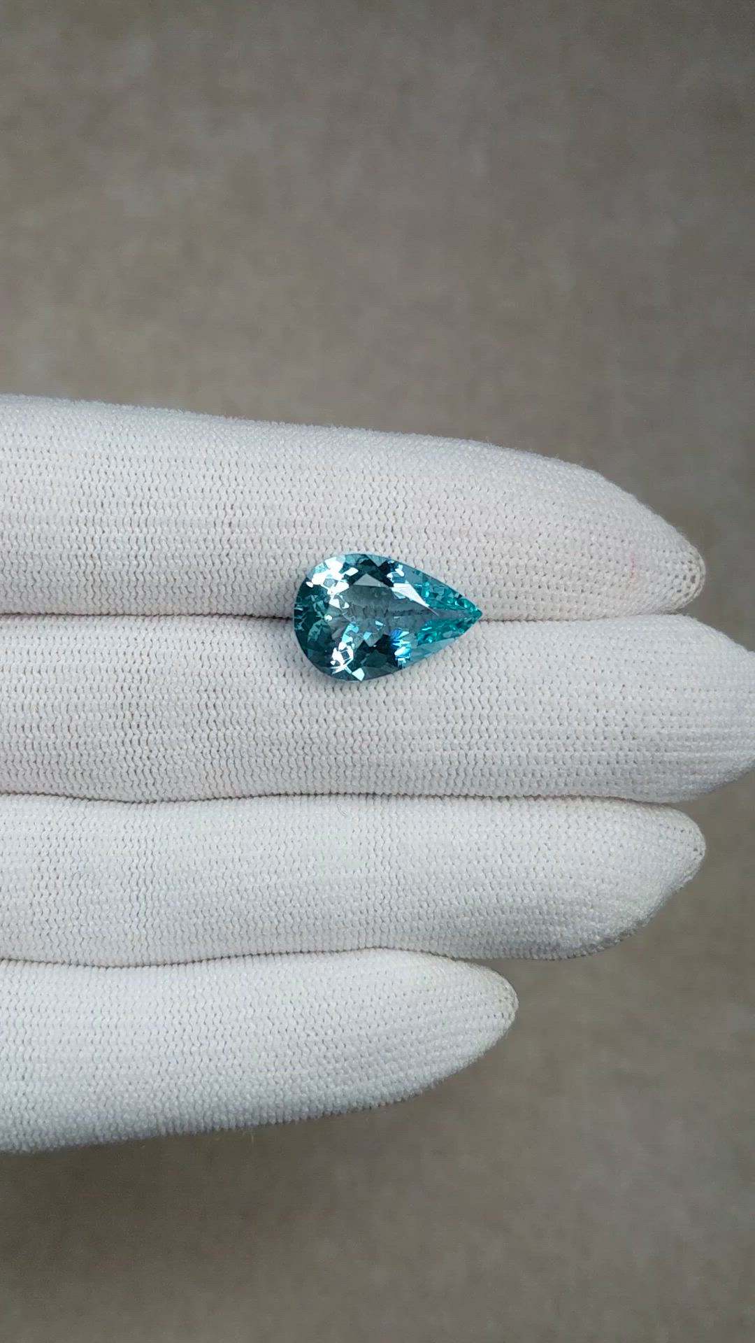 5.89 Ct. Blue Aquamarine from Brazil Size Video