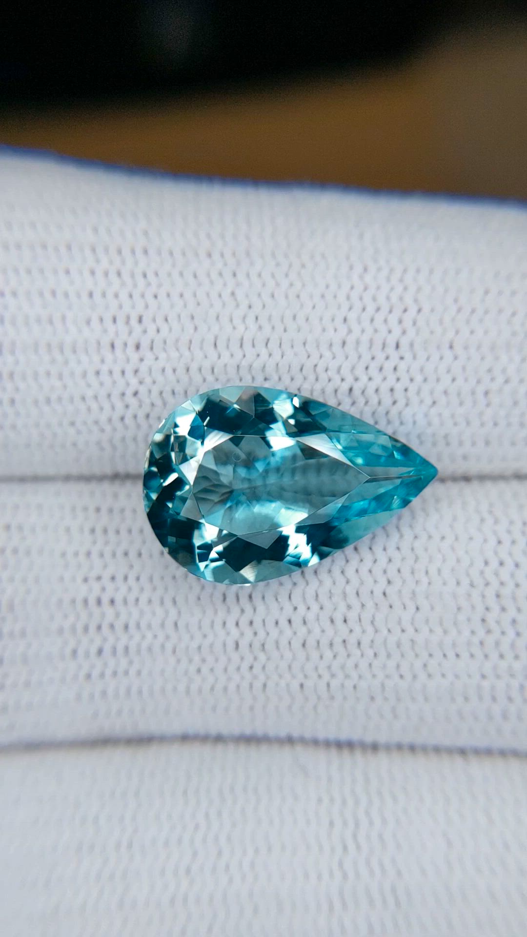 5.89 Ct. Blue Aquamarine from Brazil Size Video