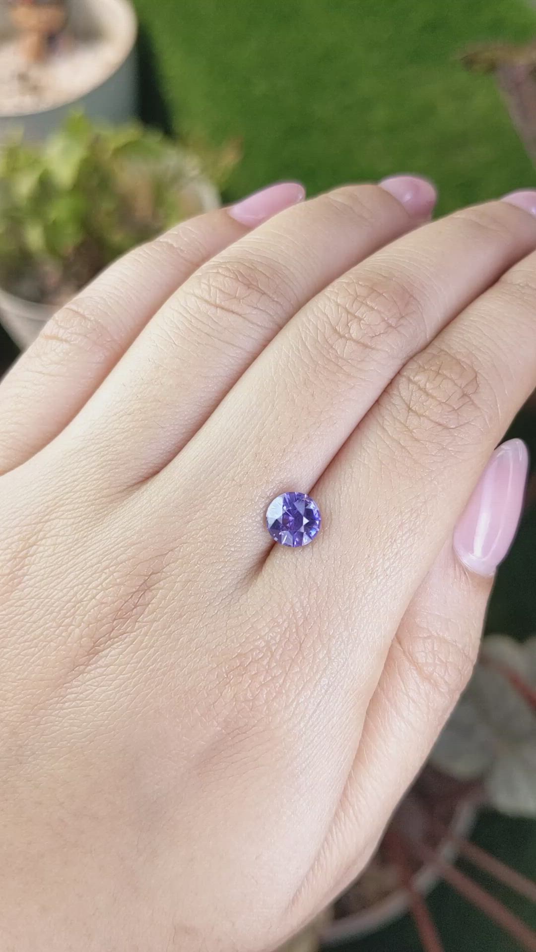 1.39 Ct. Purple Spinel from Ceylon (Sri Lanka) Size Video