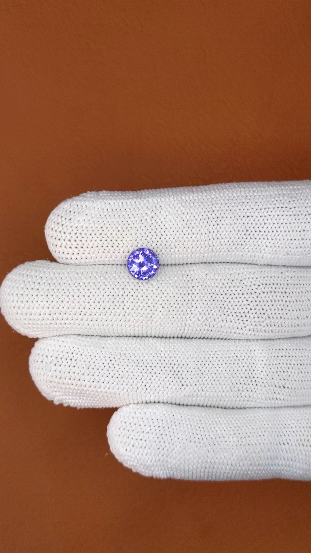 1.39 Ct. Purple Spinel from Ceylon (Sri Lanka) Size Video