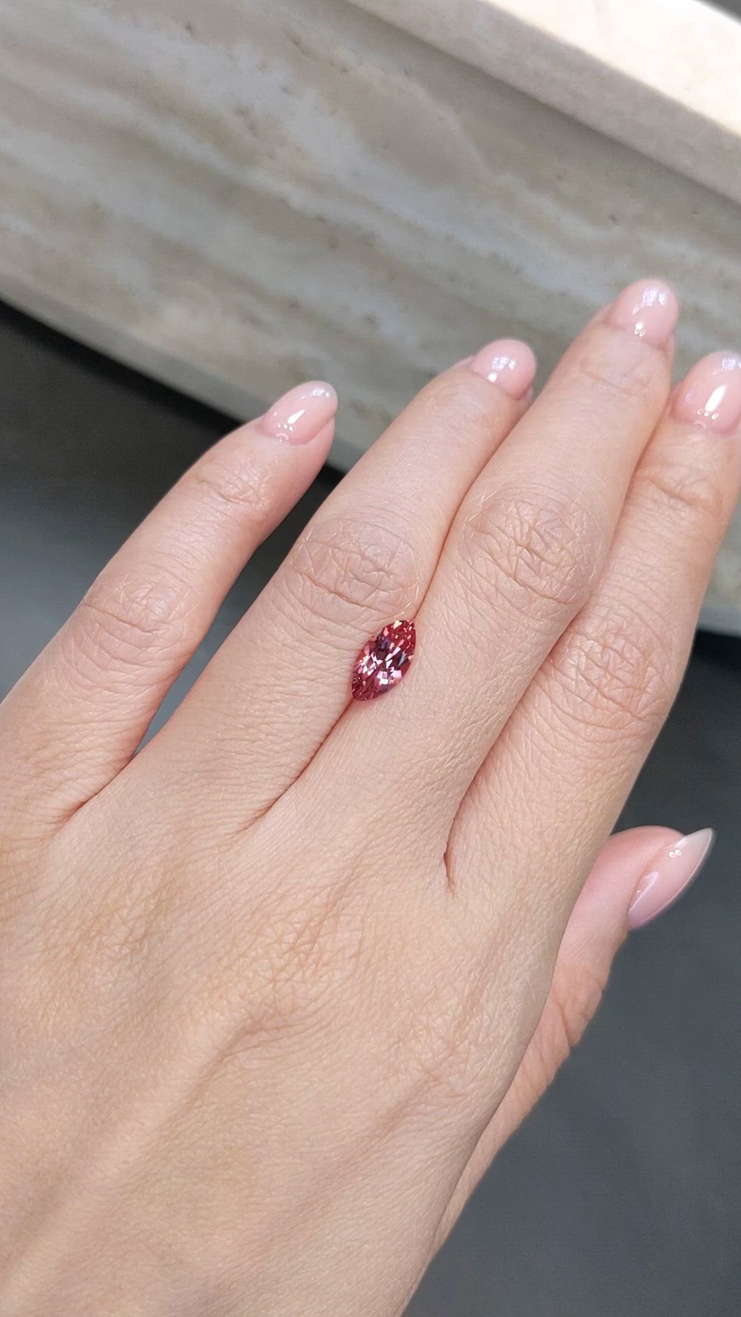1.15 Ct. Pink Spinel from Tanzania Size Video