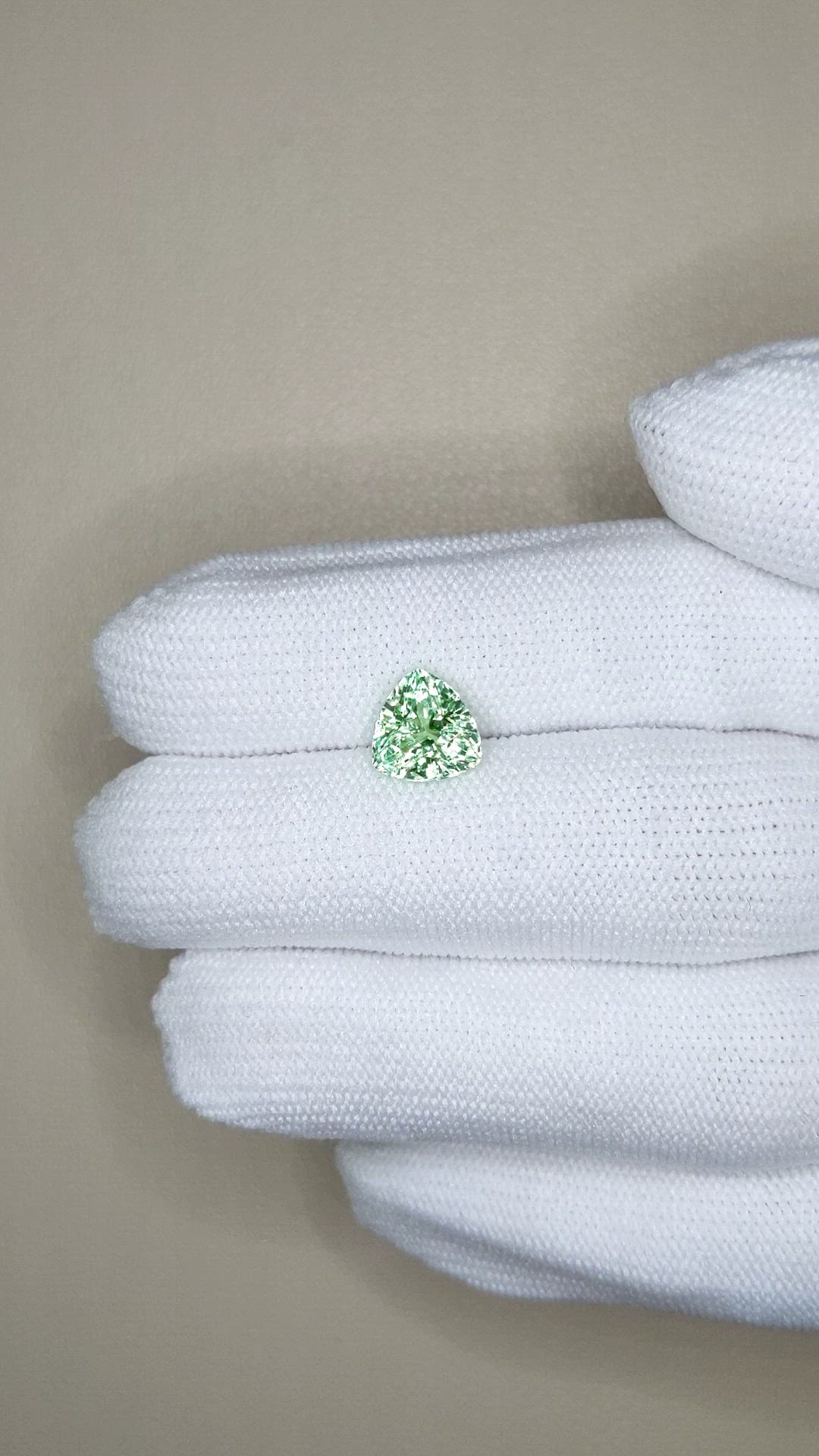 2.14 Ct. Green Garnet from Tanzania Size Video