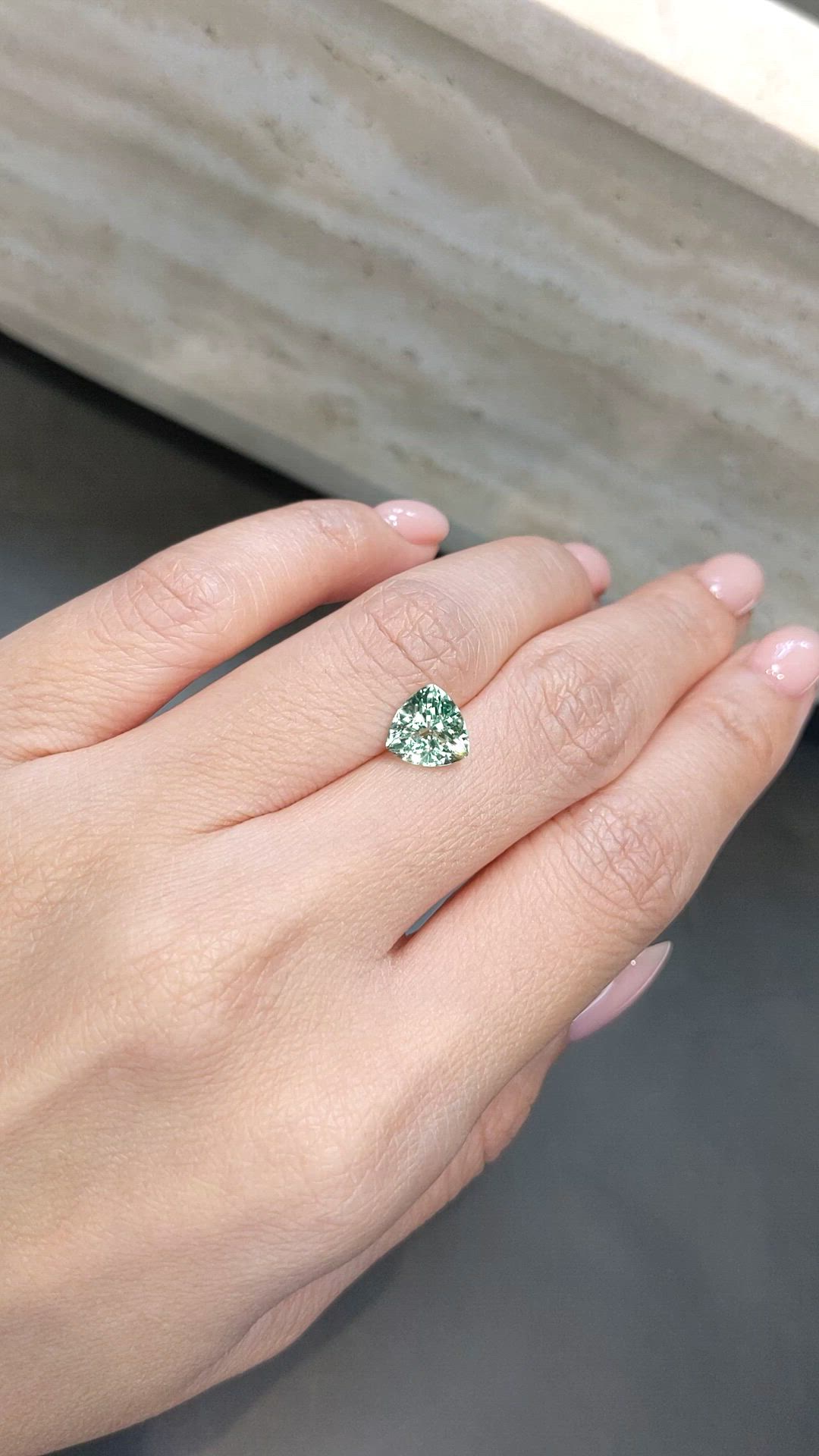 2.14 Ct. Green Garnet from Tanzania Size Video