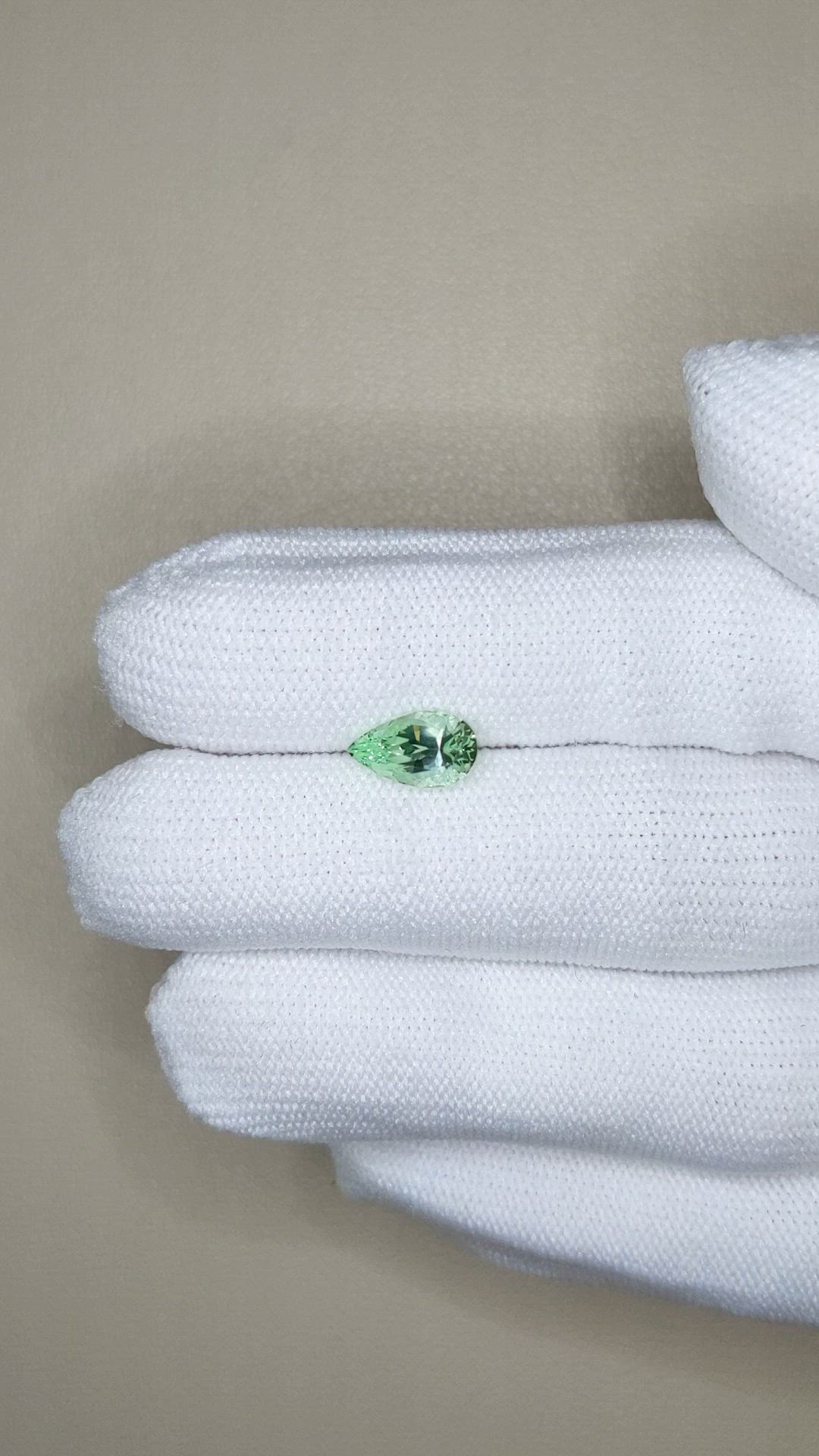 1.53 Ct. Yellowish Green Garnet from Tanzania Size Video