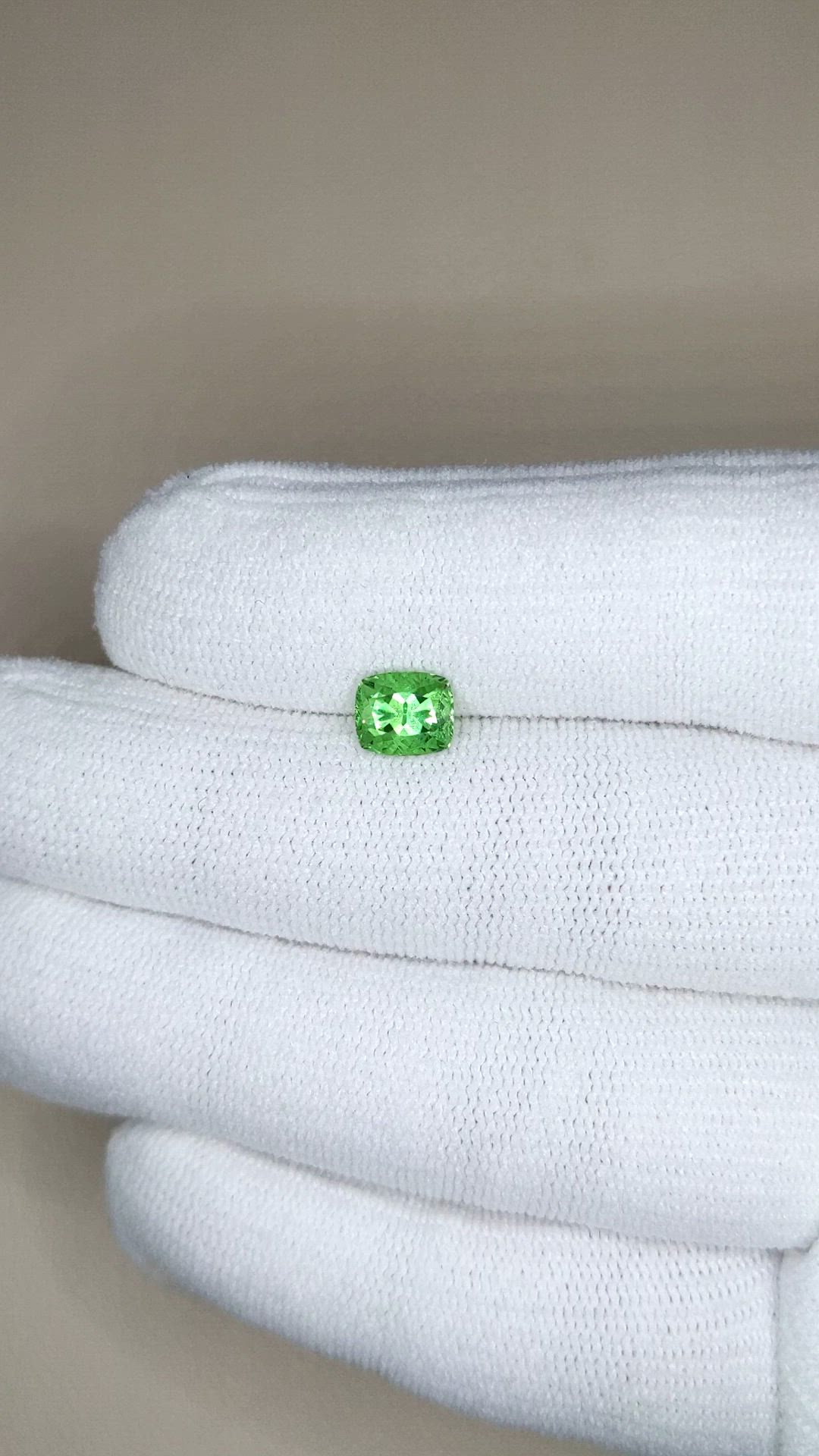 1.36 Ct. Green Garnet from Tanzania Size Video