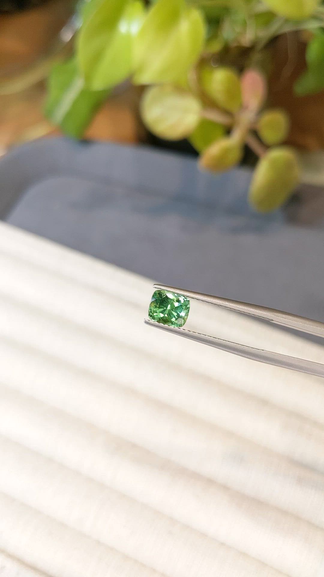 1.36 Ct. Green Garnet from Tanzania Size Video