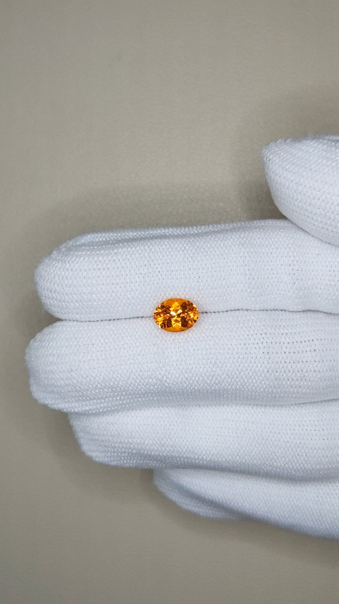 1.74 Ct. Orange Spessartite Garnet from Tanzania Size Video