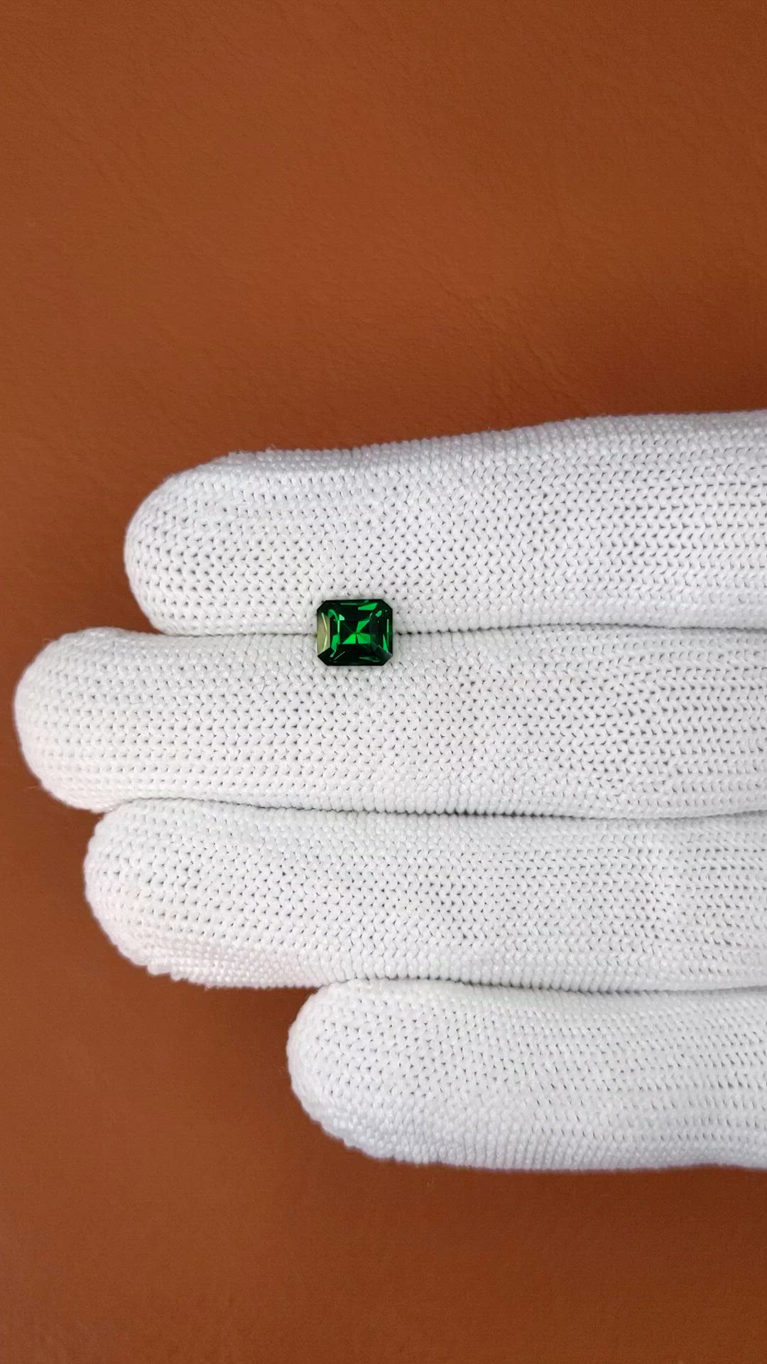 1.35 Ct. Tsavorite Garnet from Pakistan Size Video
