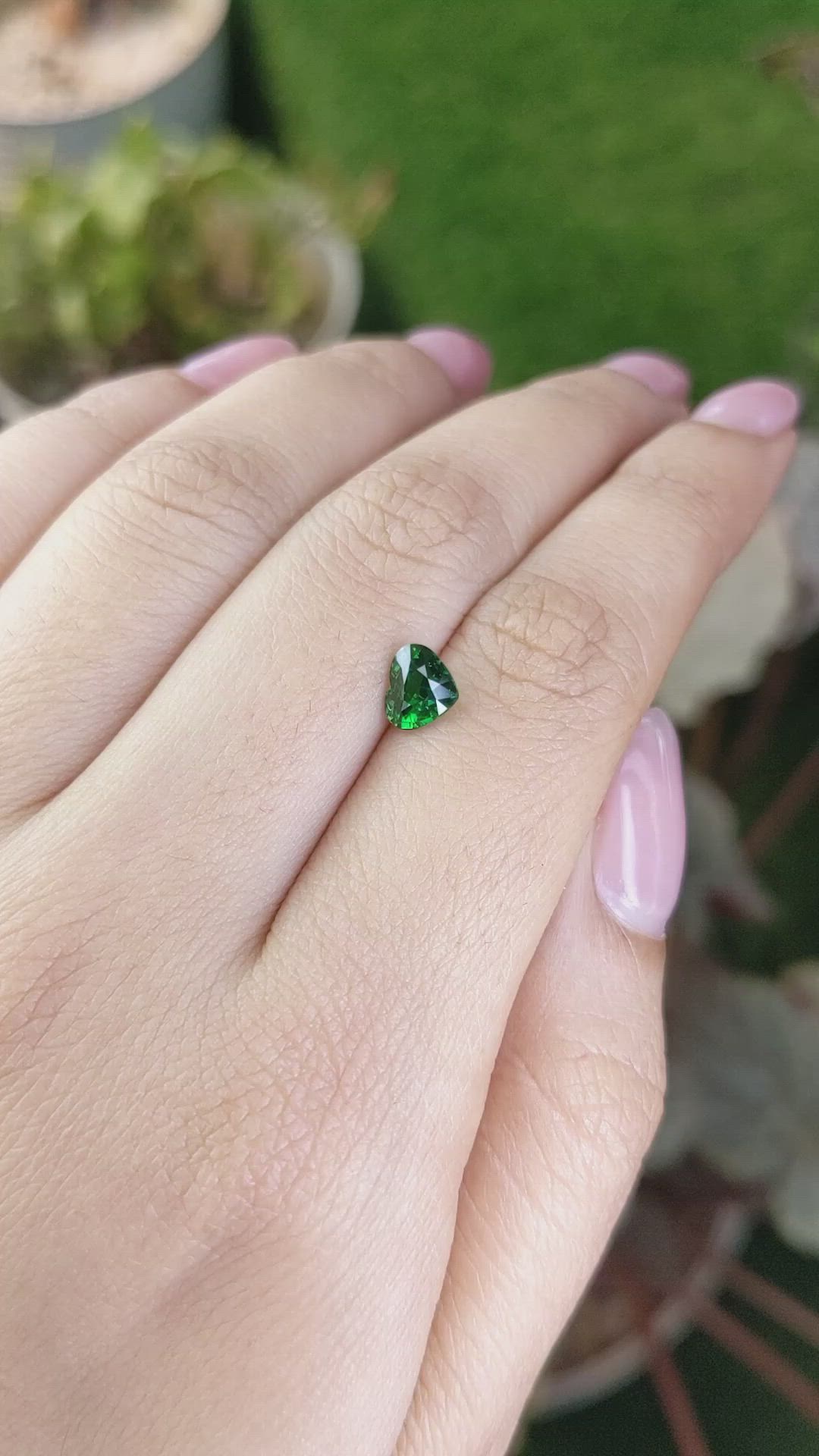 1.02 Ct. Tsavorite Garnet from Pakistan Size Video