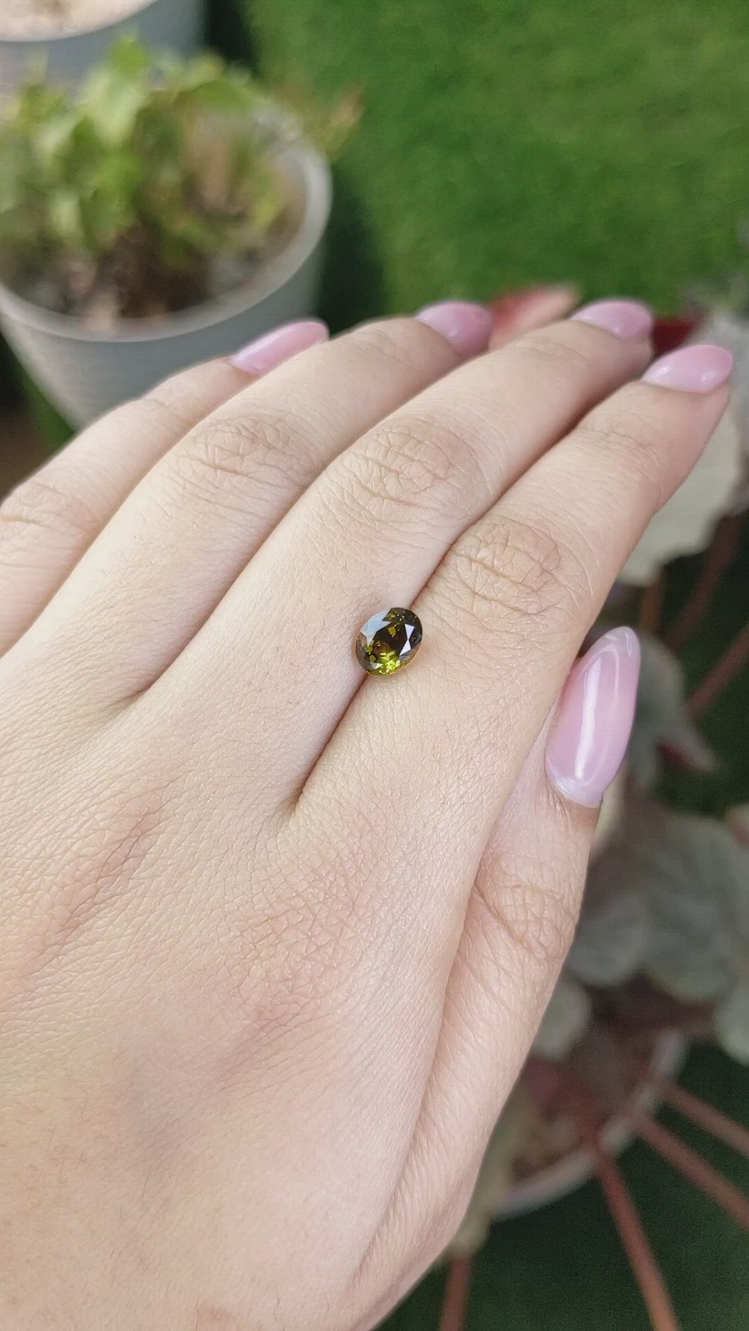 1.38 Ct. Bi Color Andalusite from Brazil Size Video