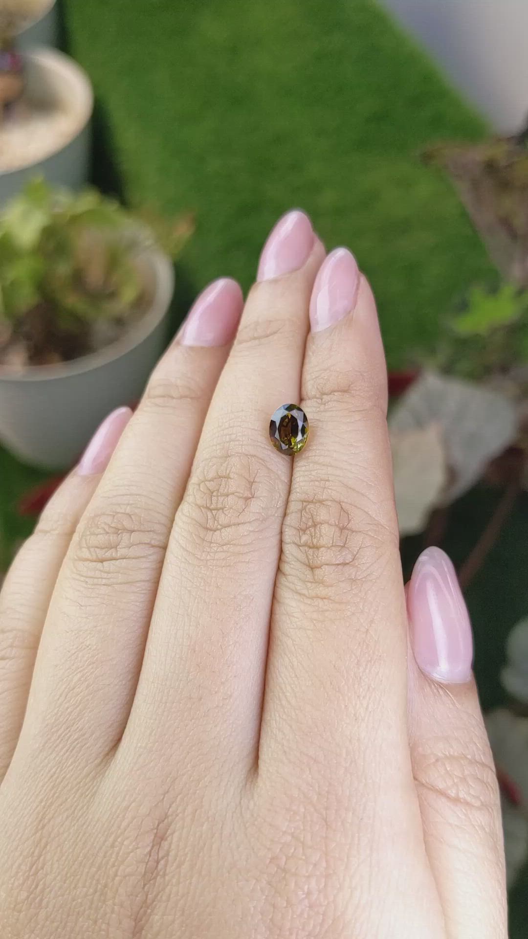 1.38 Ct. Bi Color Andalusite from Brazil Size Video
