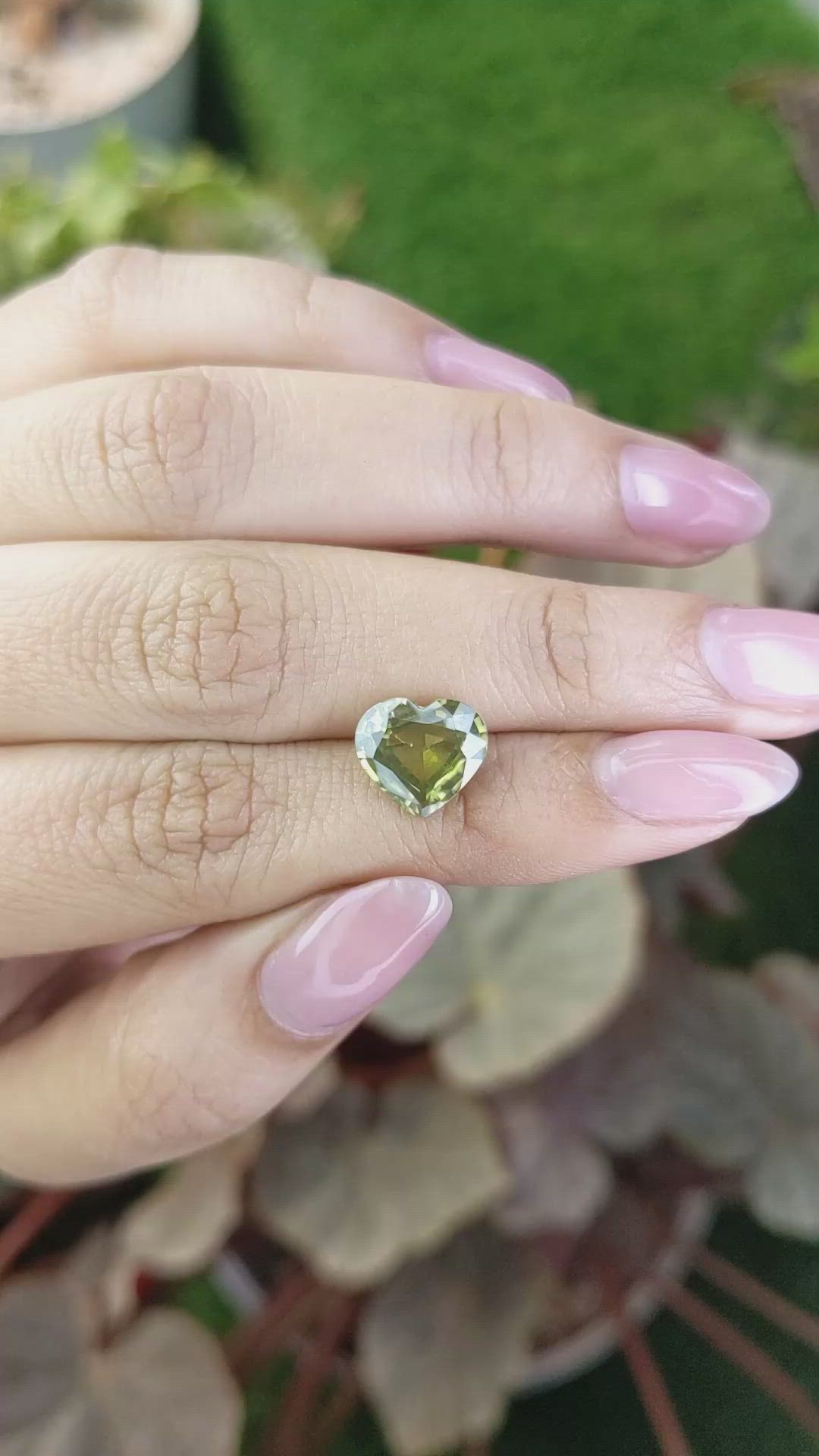 3.97 Ct. Greenish Yellow Zircon from Ceylon (Sri Lanka) Size Video