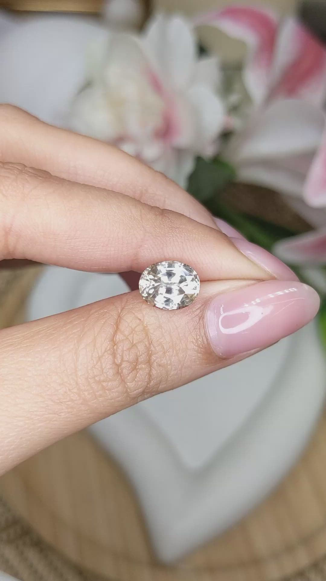 3.86 Ct. Brown Zircon from Ceylon (Sri Lanka) Size Video