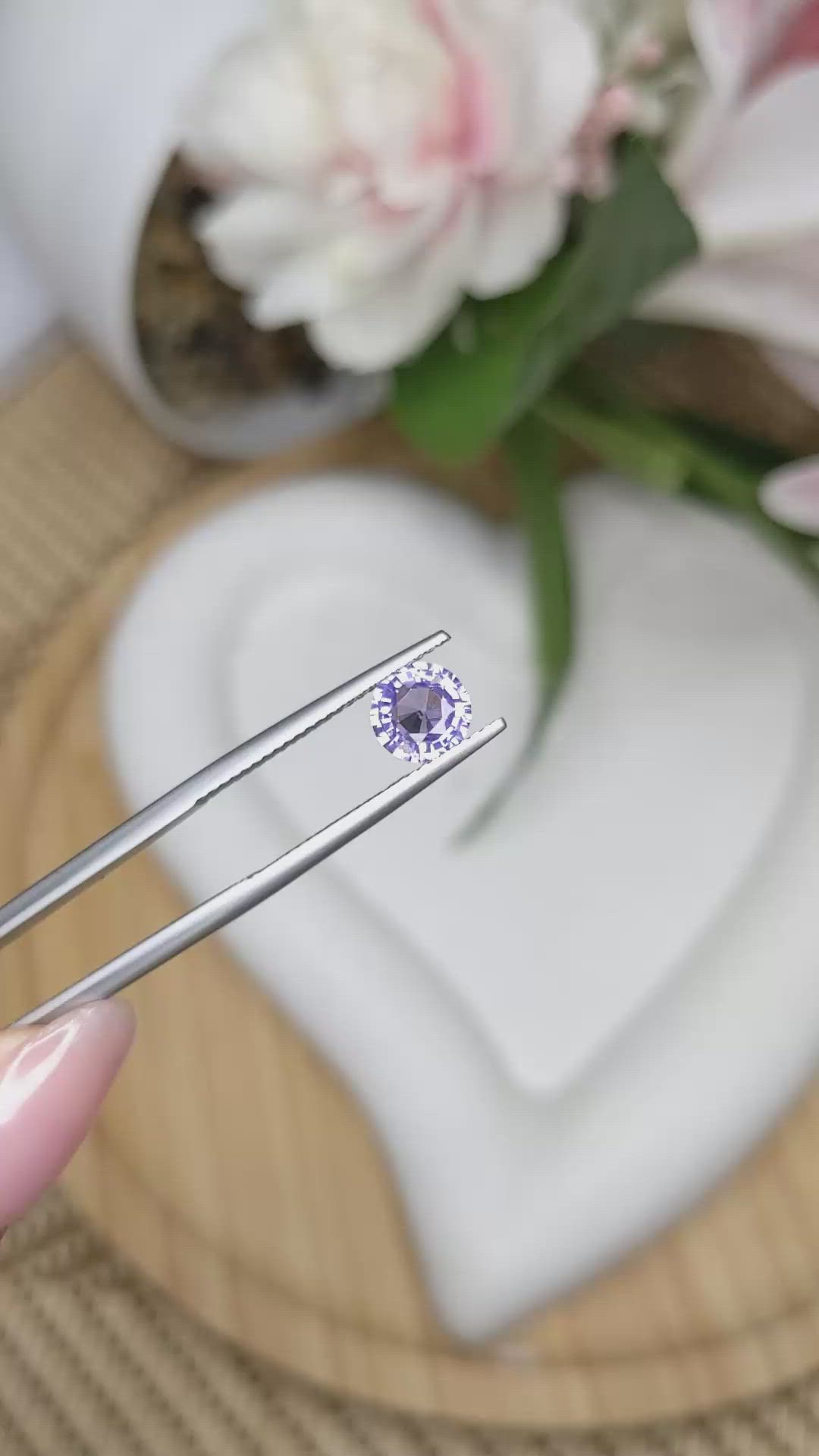 1.03 Ct. Purple Spinel from Ceylon (Sri Lanka) Size Video