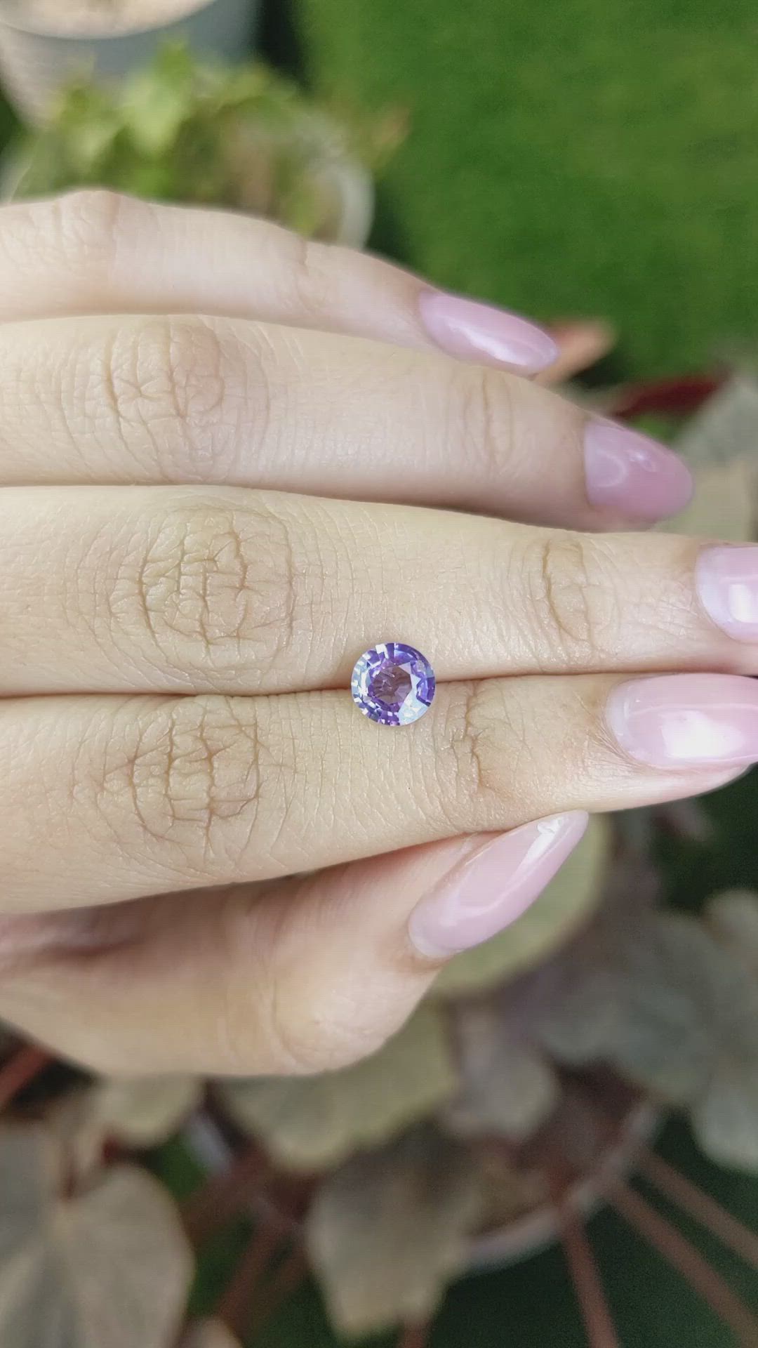 1.03 Ct. Purple Spinel from Ceylon (Sri Lanka) Size Video