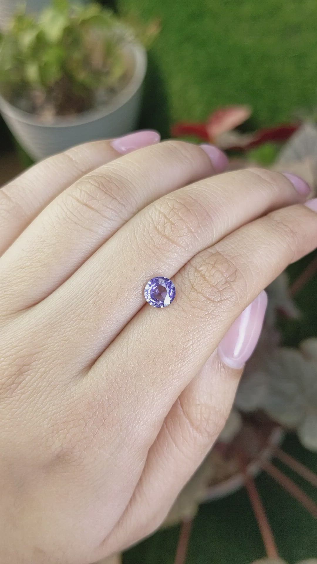 1.03 Ct. Purple Spinel from Ceylon (Sri Lanka) Size Video