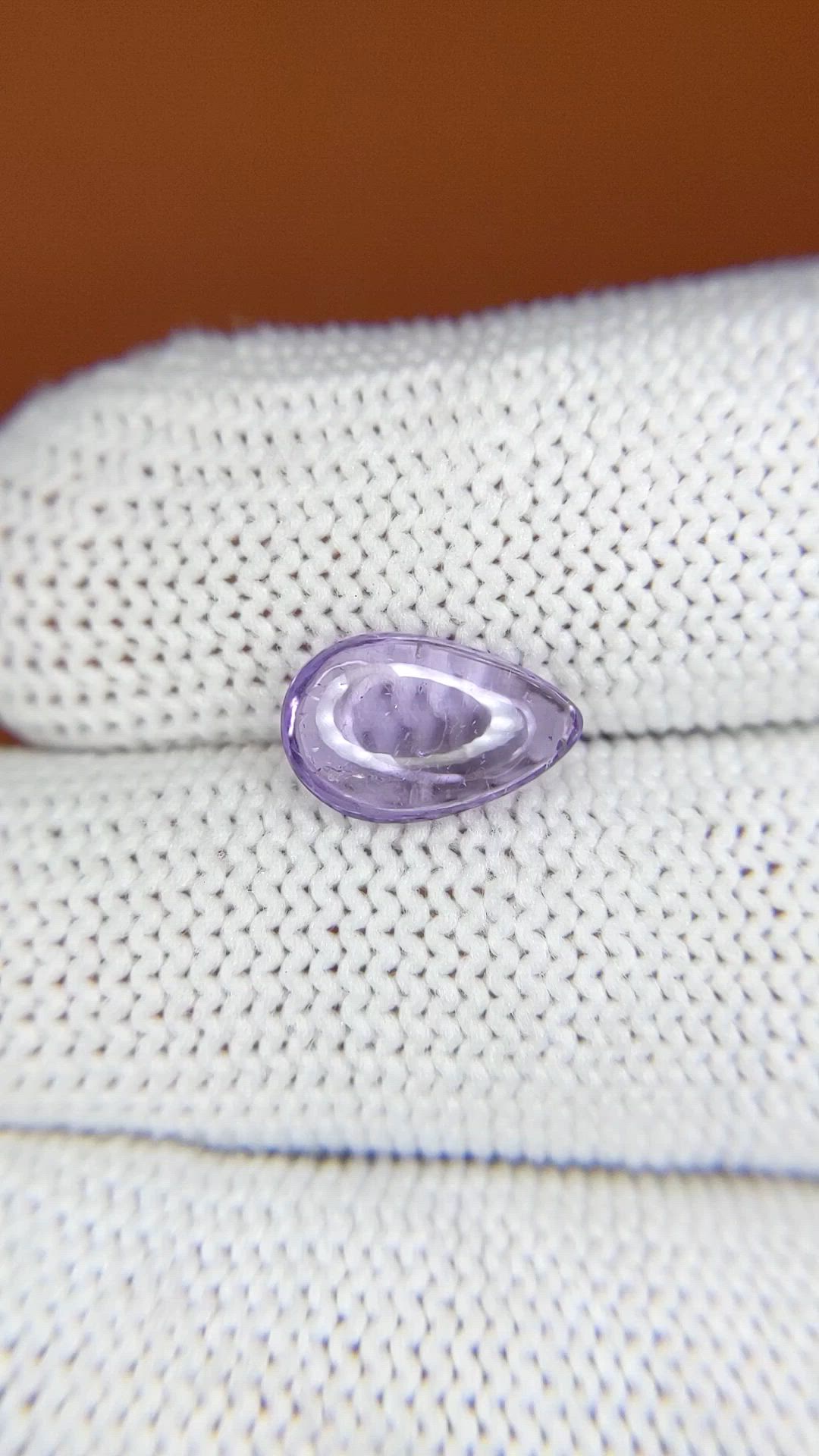 2.10 Ct. Purple Cabochon Spinel from Ceylon (Sri Lanka) Size Video