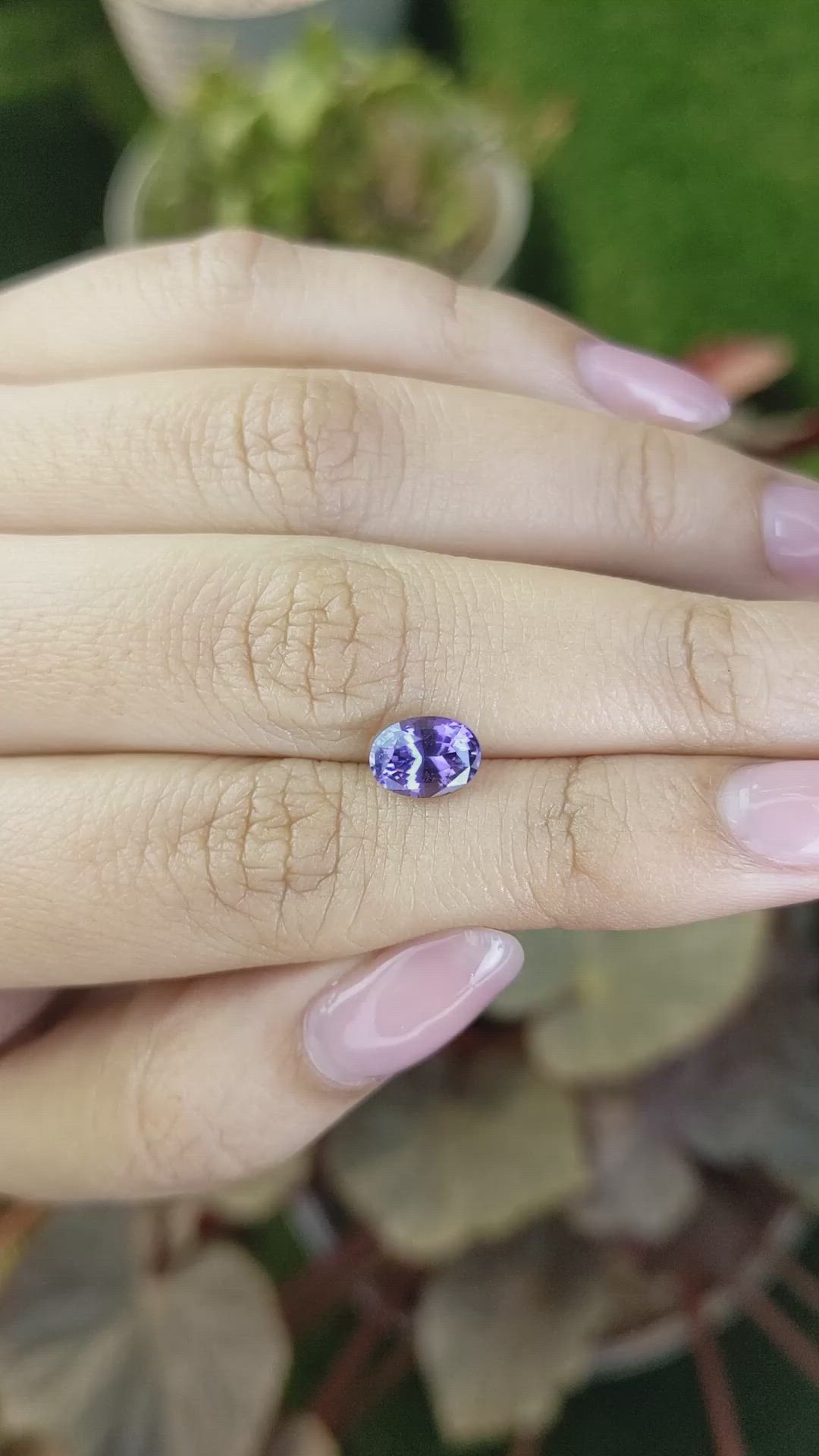 1.52 Ct. Purple Spinel from Ceylon (Sri Lanka) Size Video
