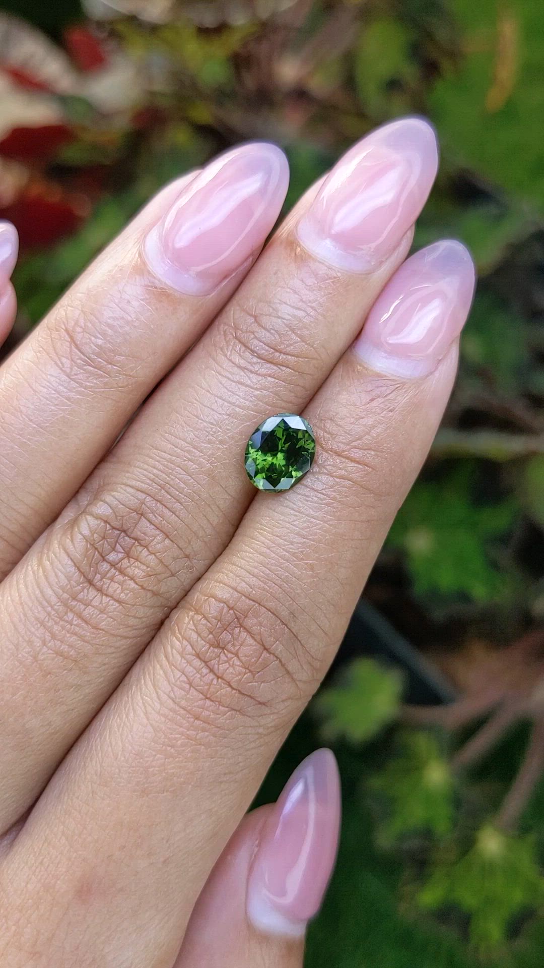 1.72 Ct. Green Zircon from Ceylon (Sri Lanka) Size Video
