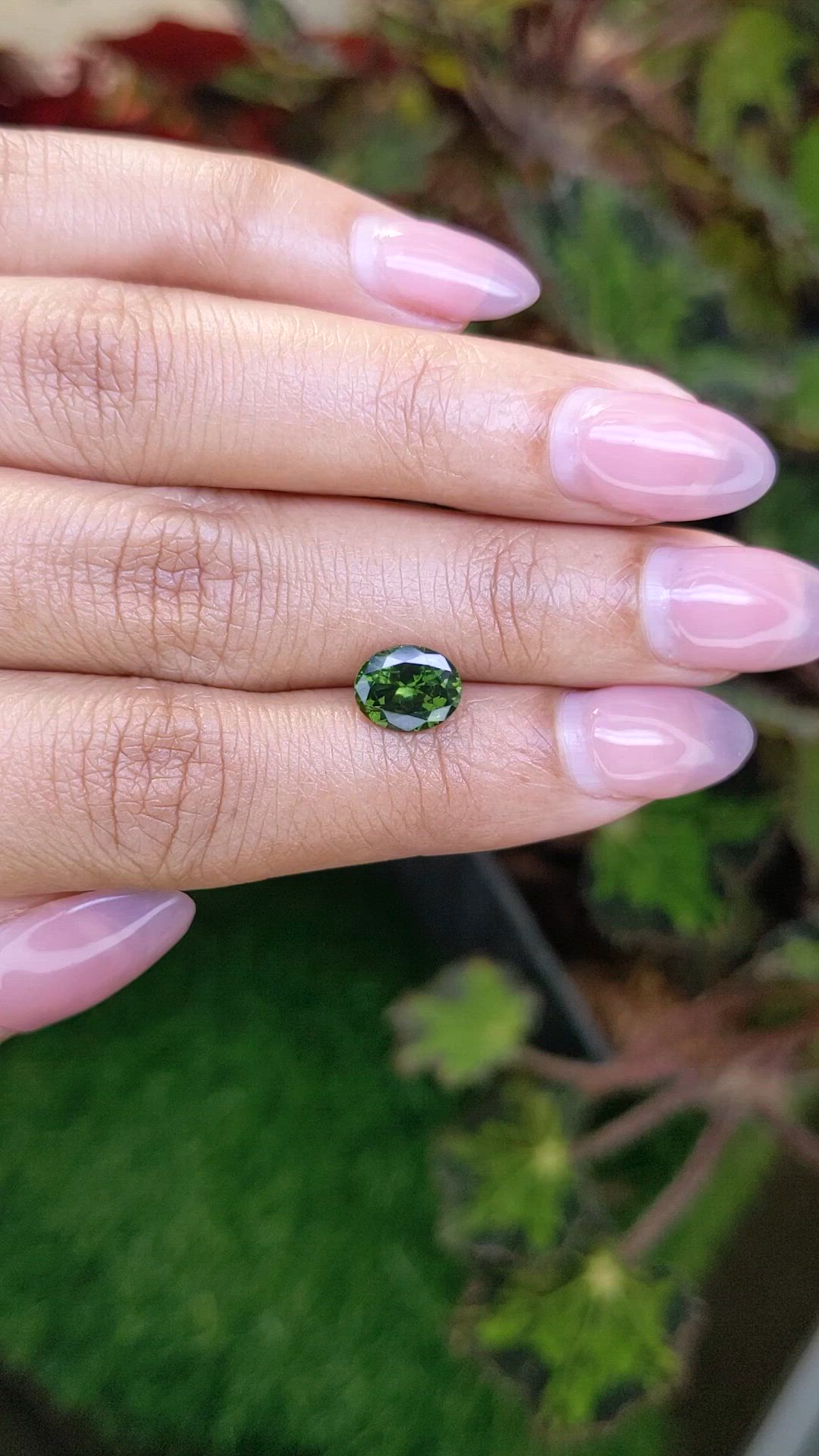 1.72 Ct. Green Zircon from Ceylon (Sri Lanka) Size Video