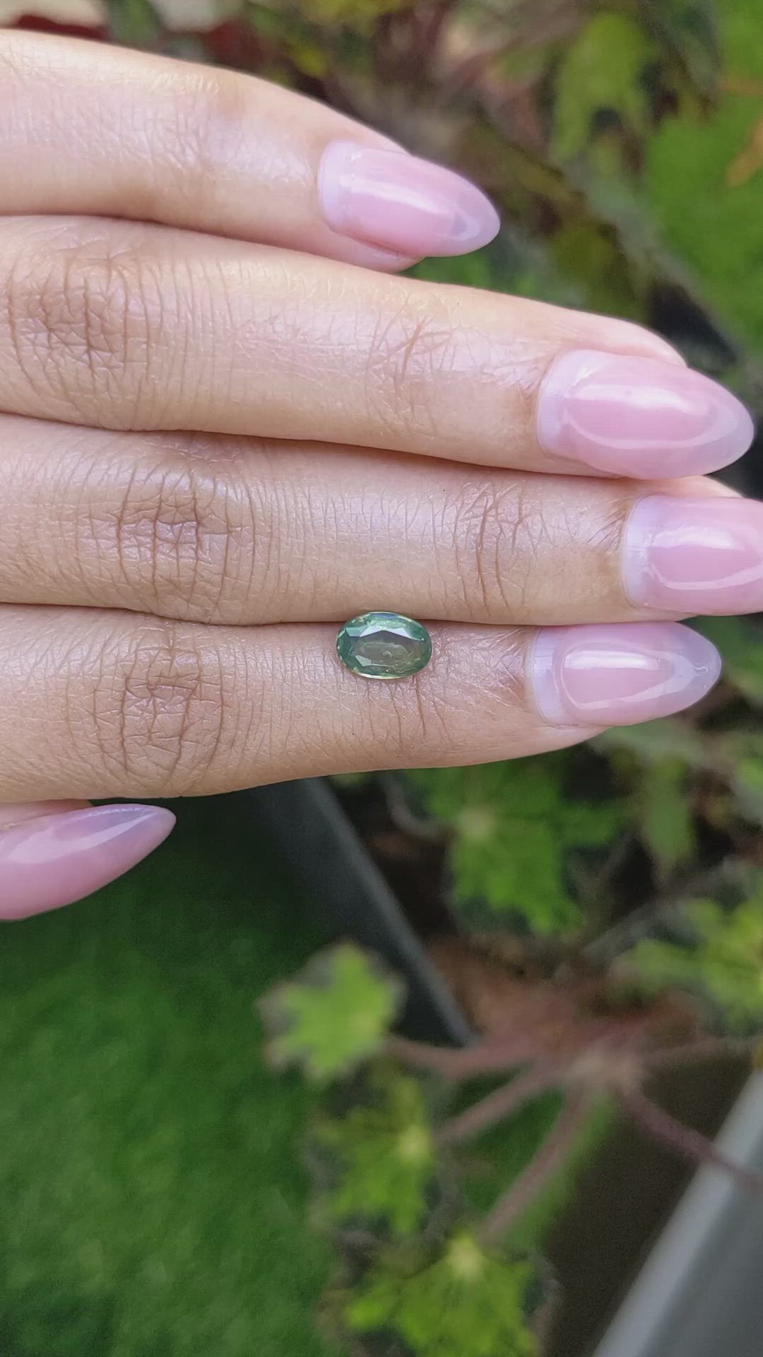1.39 Ct. Yellowish Green Zircon from Ceylon (Sri Lanka) Size Video